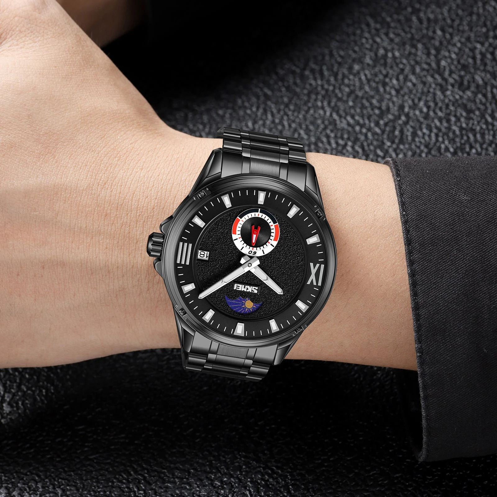 9326 Reloj SKMEI pulsera de metal para hombre - Image 4