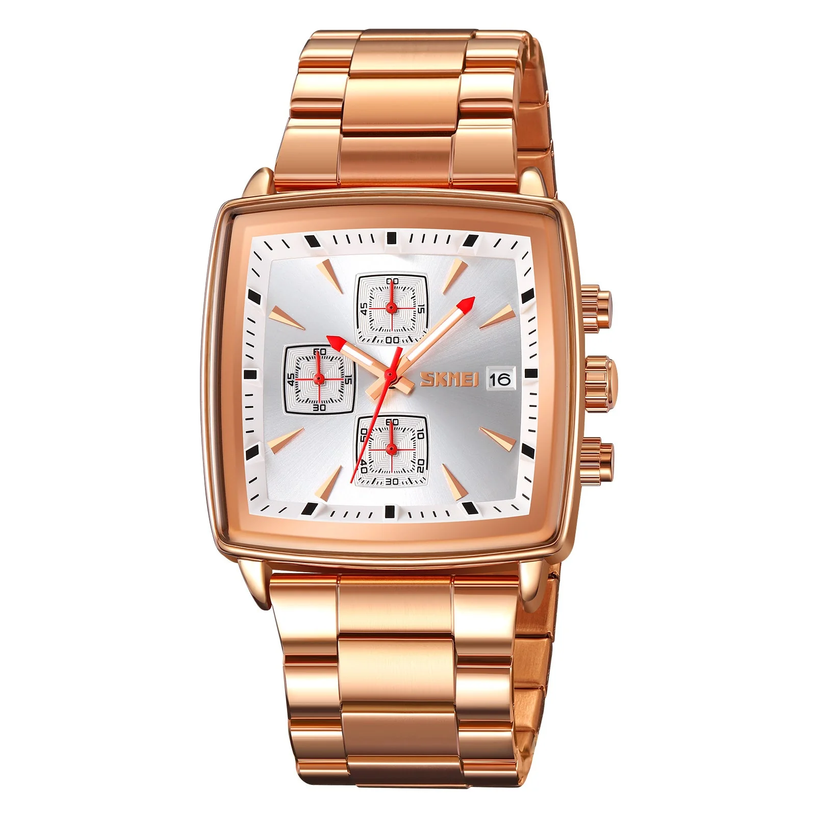 9331 Reloj Skmei para caballero pulsera de metal - Image 8