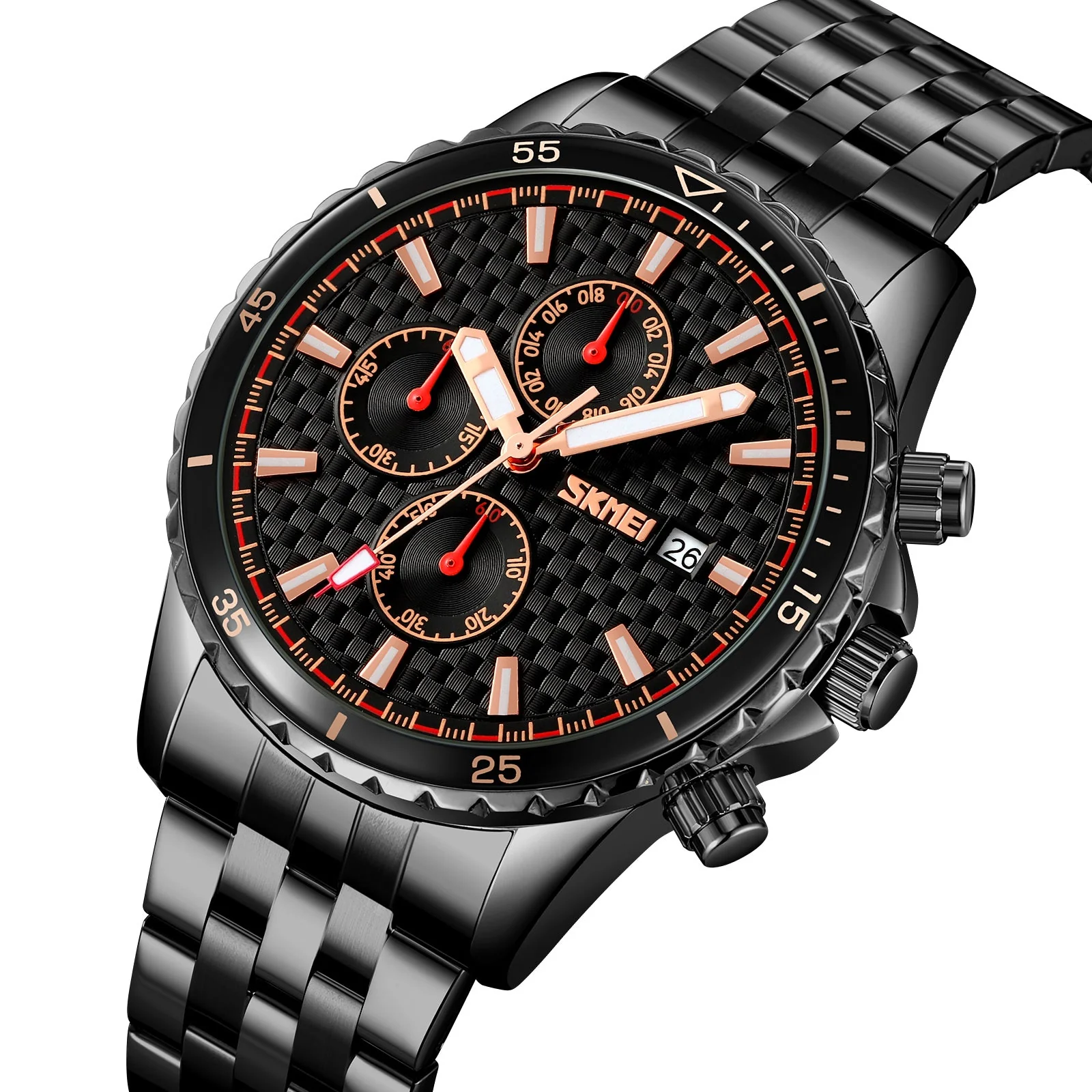 9334 Reloj SKMEI para hombre pulsera de metal - Image 4