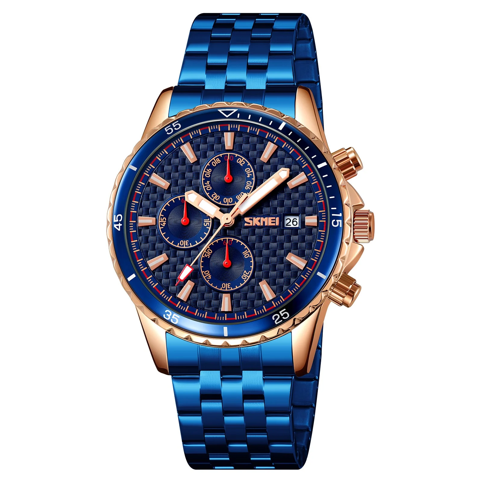 9334 Reloj SKMEI para hombre pulsera de metal - Image 8