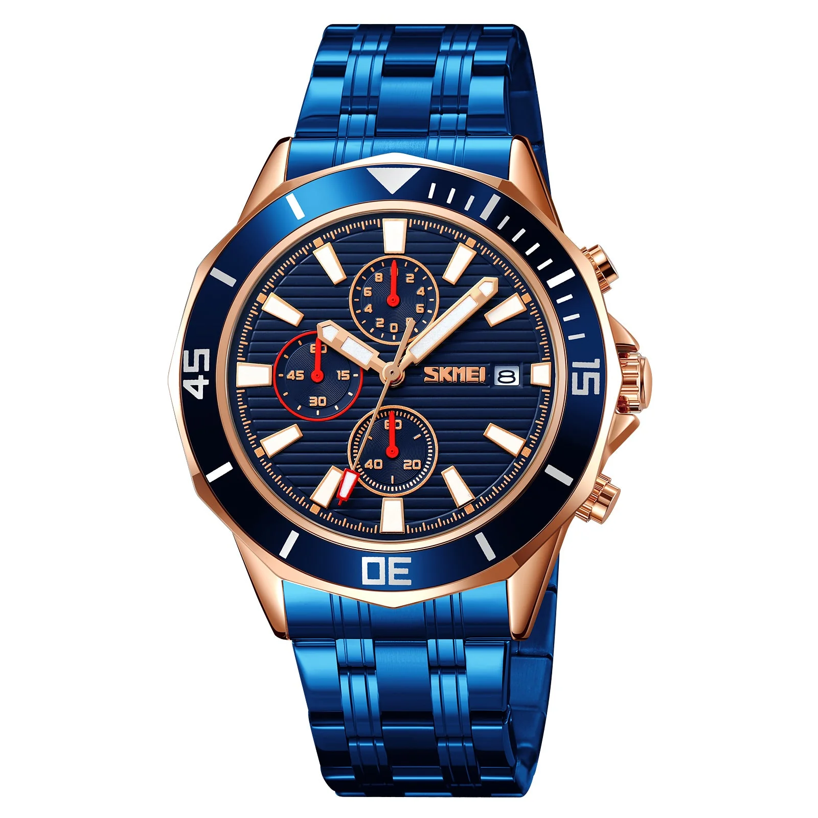 9335 Reloj SKMEI para hombre pulsera de metal - Image 9