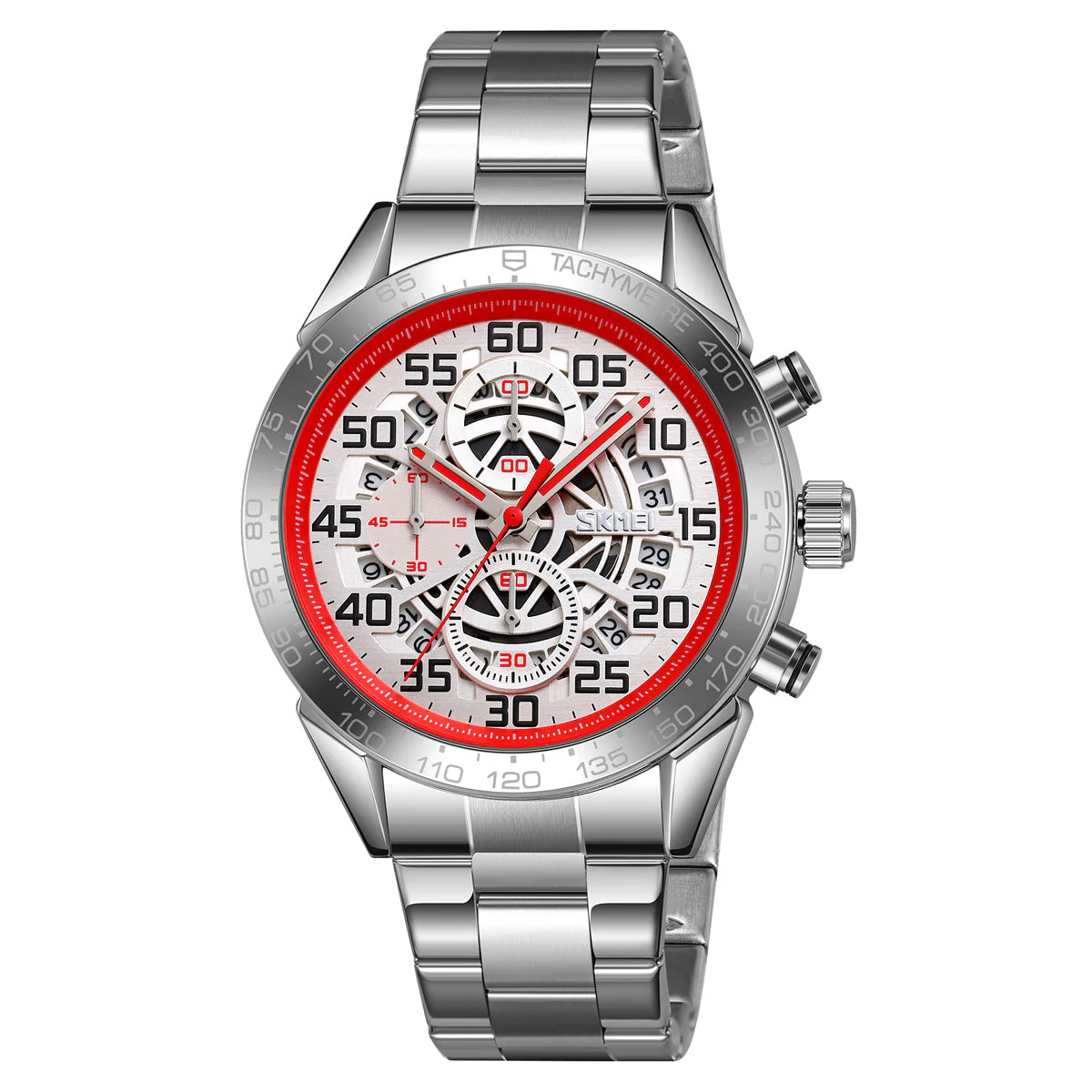 9338 Reloj Skmei para hombre pulsera de acero inoxidable - Image 14