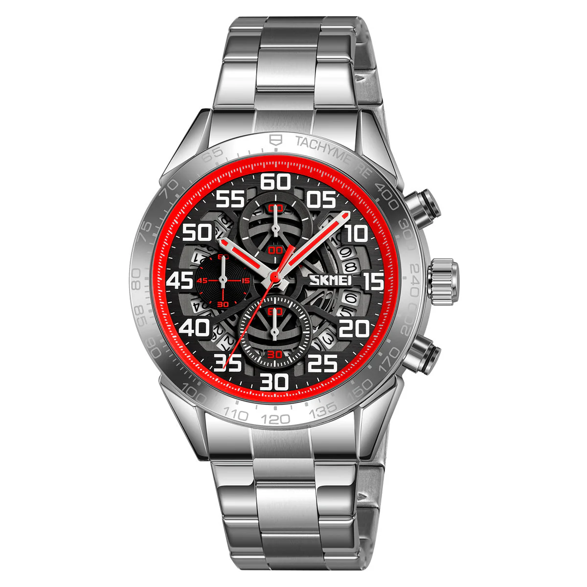 9338 Reloj Skmei para hombre pulsera de acero inoxidable - Image 17
