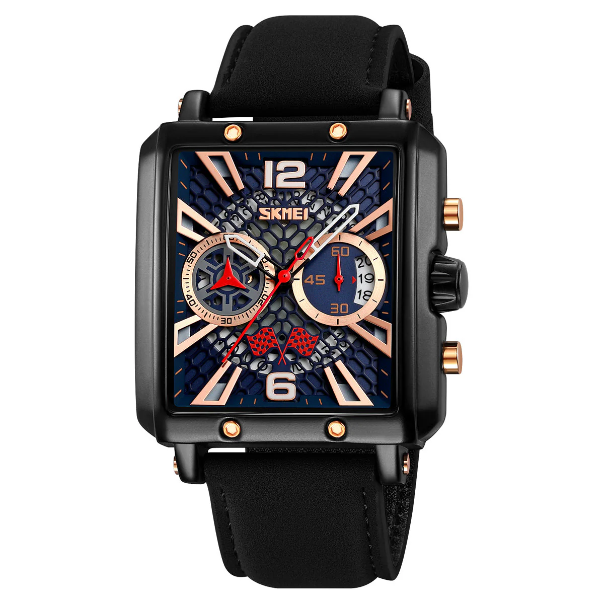 9340 Reloj Skmei para caballero pulsera de piel - Image 7