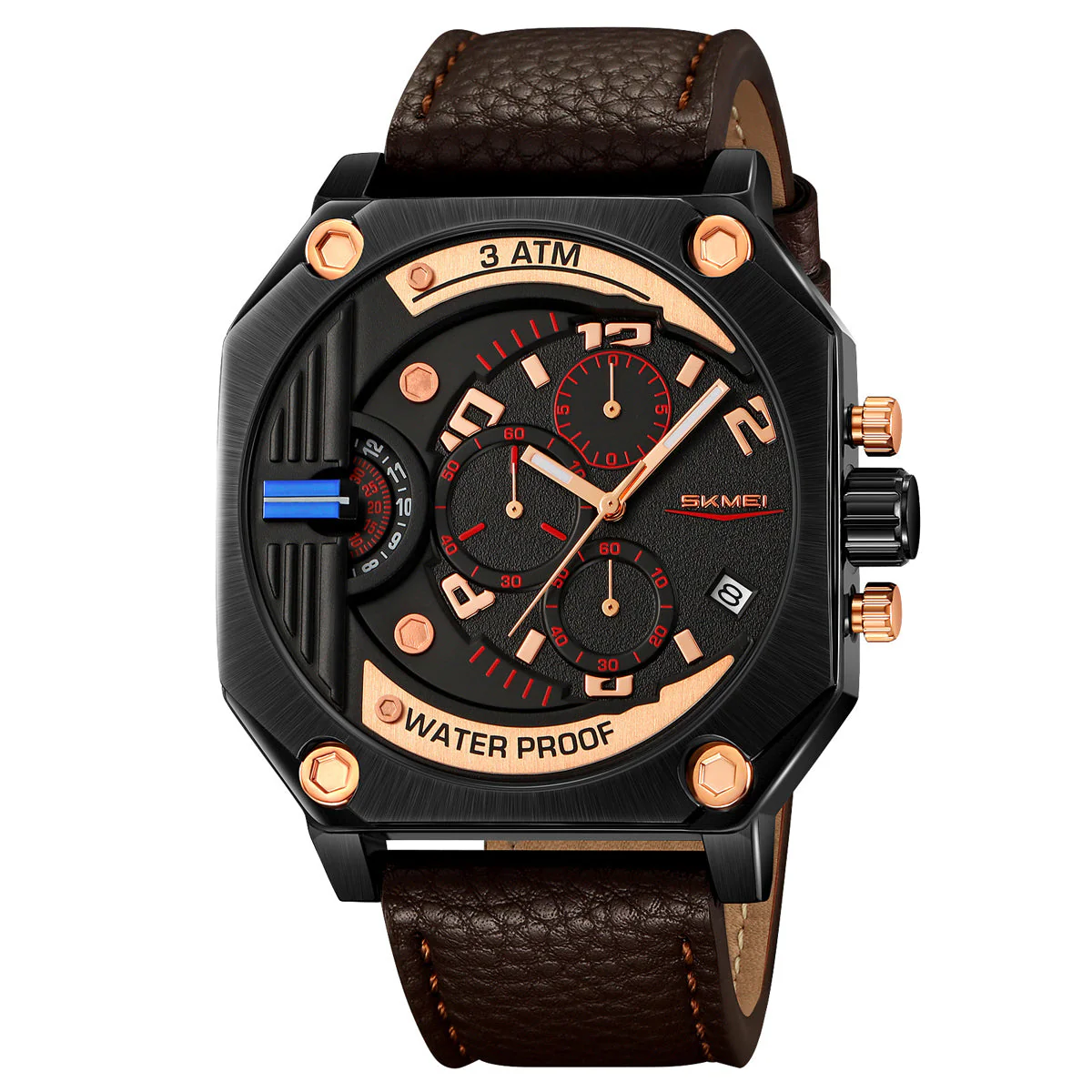 9343 Reloj Skmei para caballero pulsera de piel - Image 18