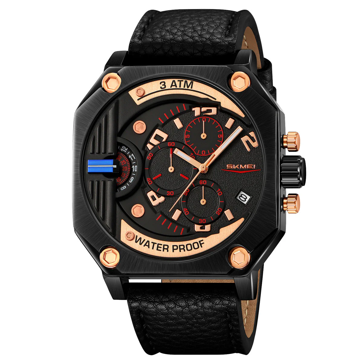 9343 Reloj Skmei para caballero pulsera de piel - Image 25