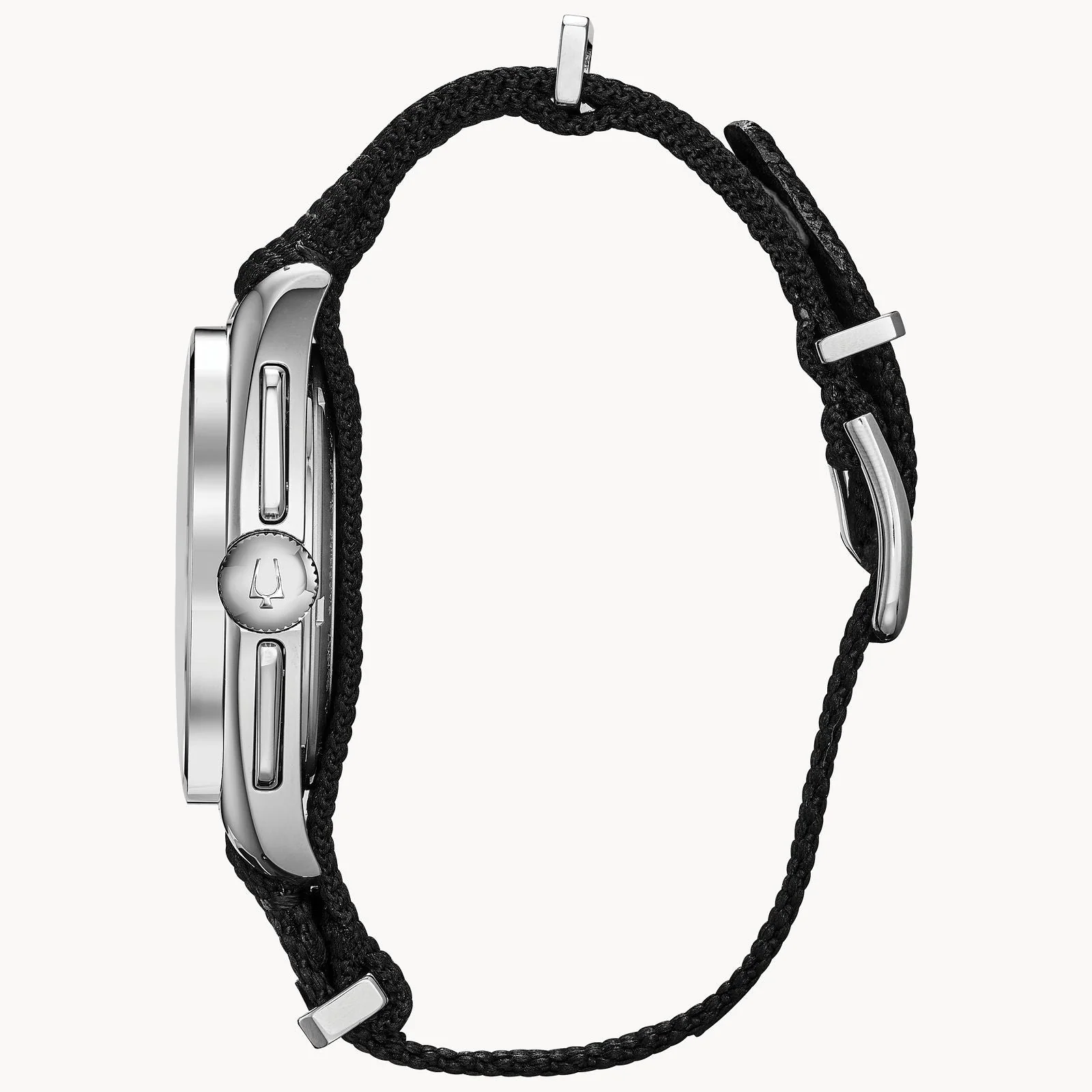 96A225 Reloj Bulova Lunar Pilot de caballero pulsera de tela 45 mm - Image 3