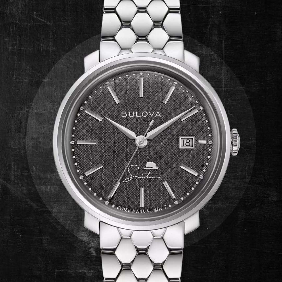 96B346 Reloj Bulova Frank Sinatra de hombre correa de metal - Image 4