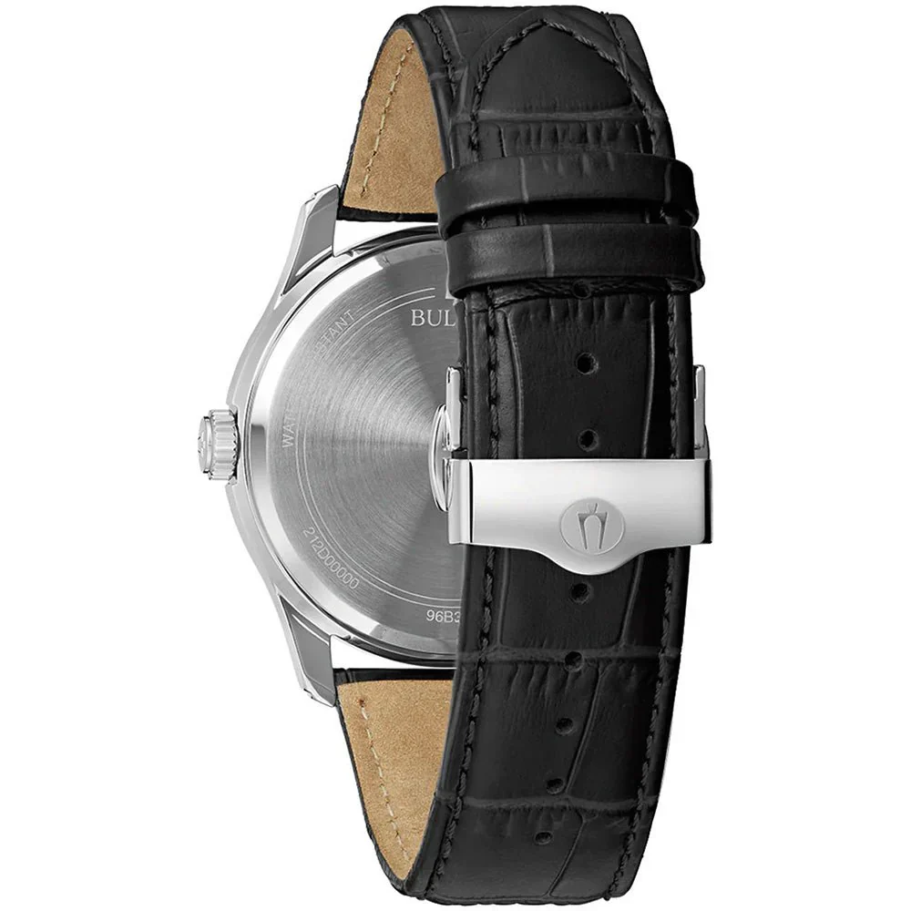 96B388 Reloj Bulova Wilton de hombre banda de piel 41 mm - Image 3