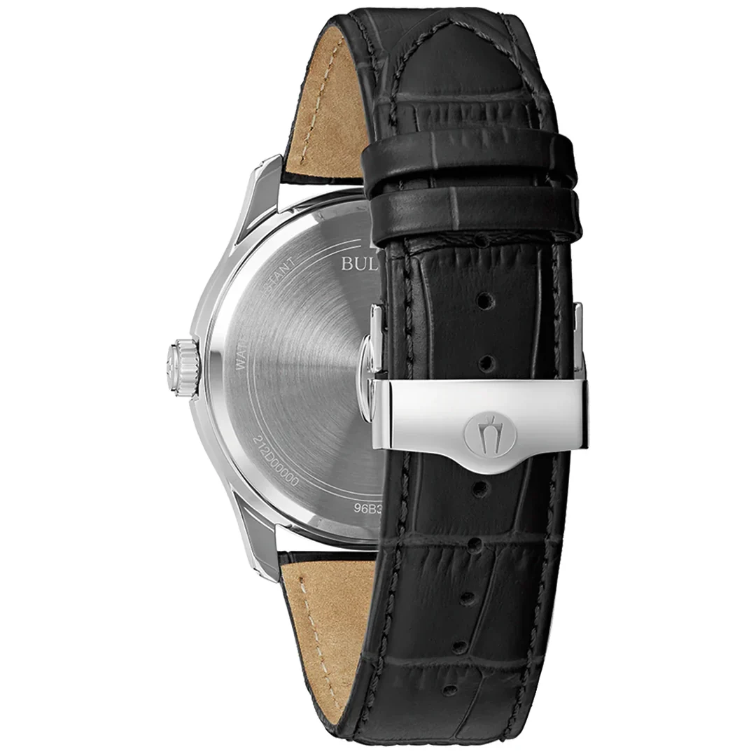 96B390 Reloj Bulova Wilton de hombre correa de piel 41 mm - Image 3