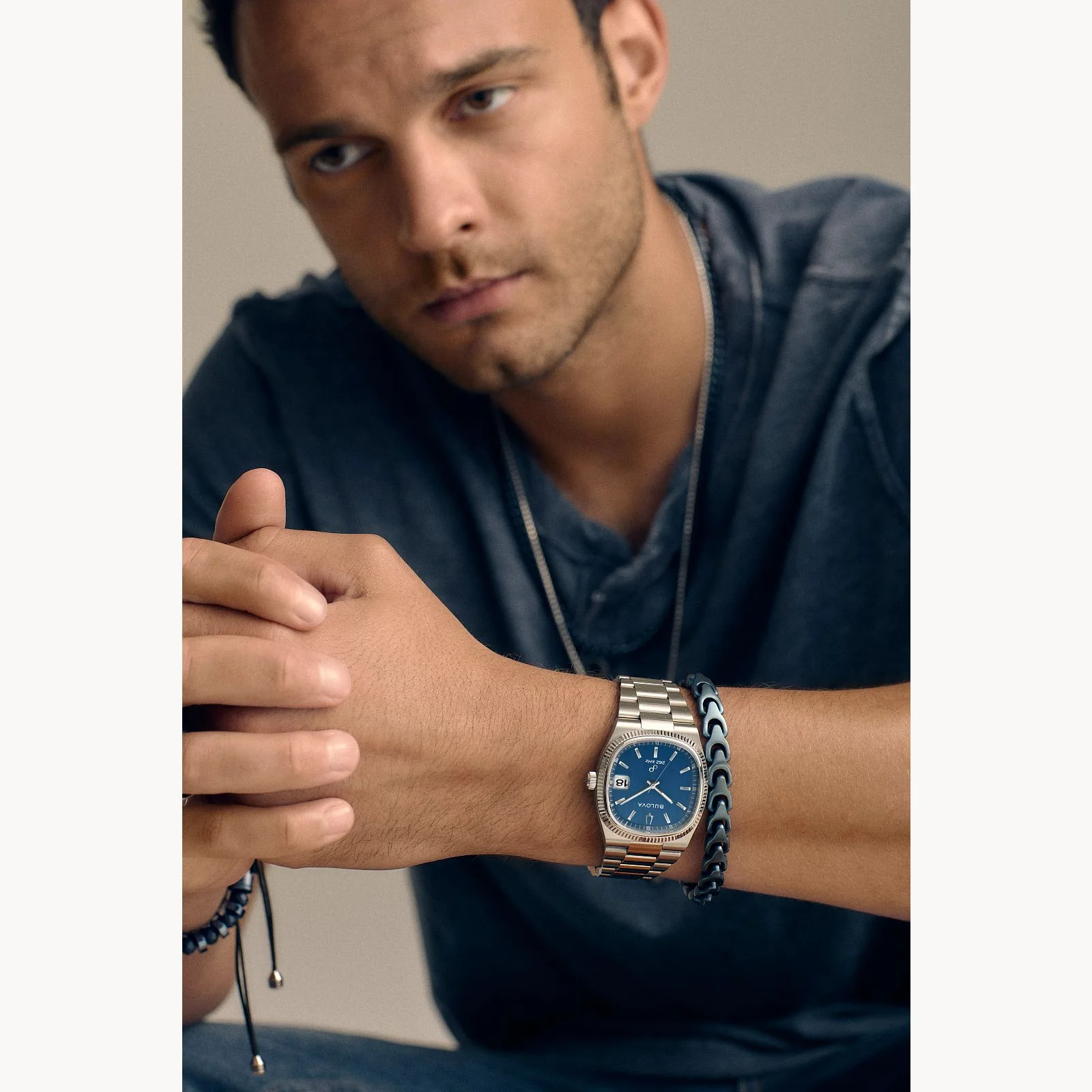 96B440 Reloj Bulova Super Seville de caballero pulsera de metal - Image 5