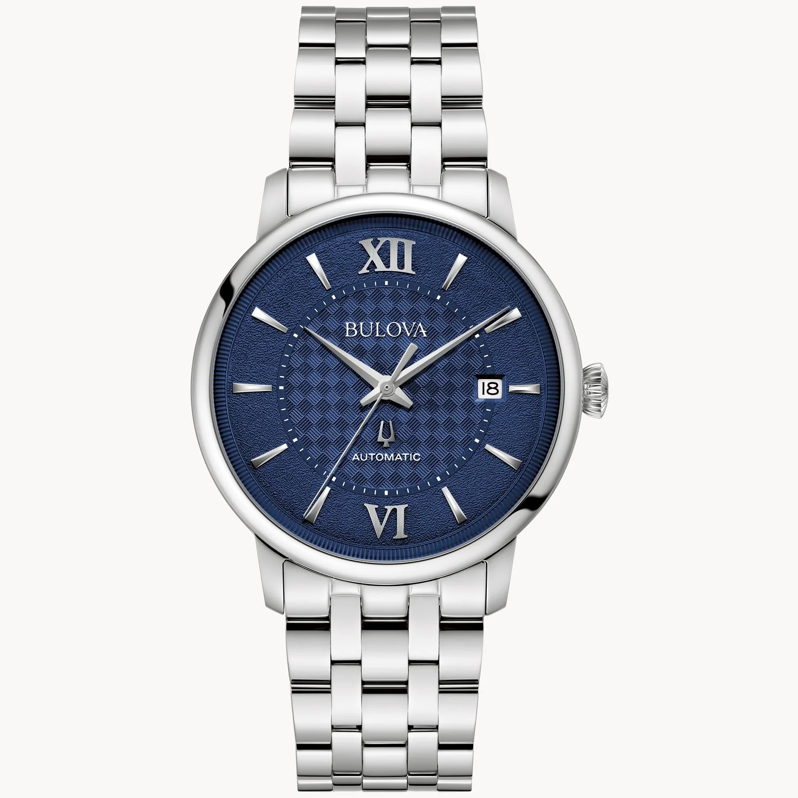 96B447 Reloj Bulova Hudson de hombre pulsera de metal