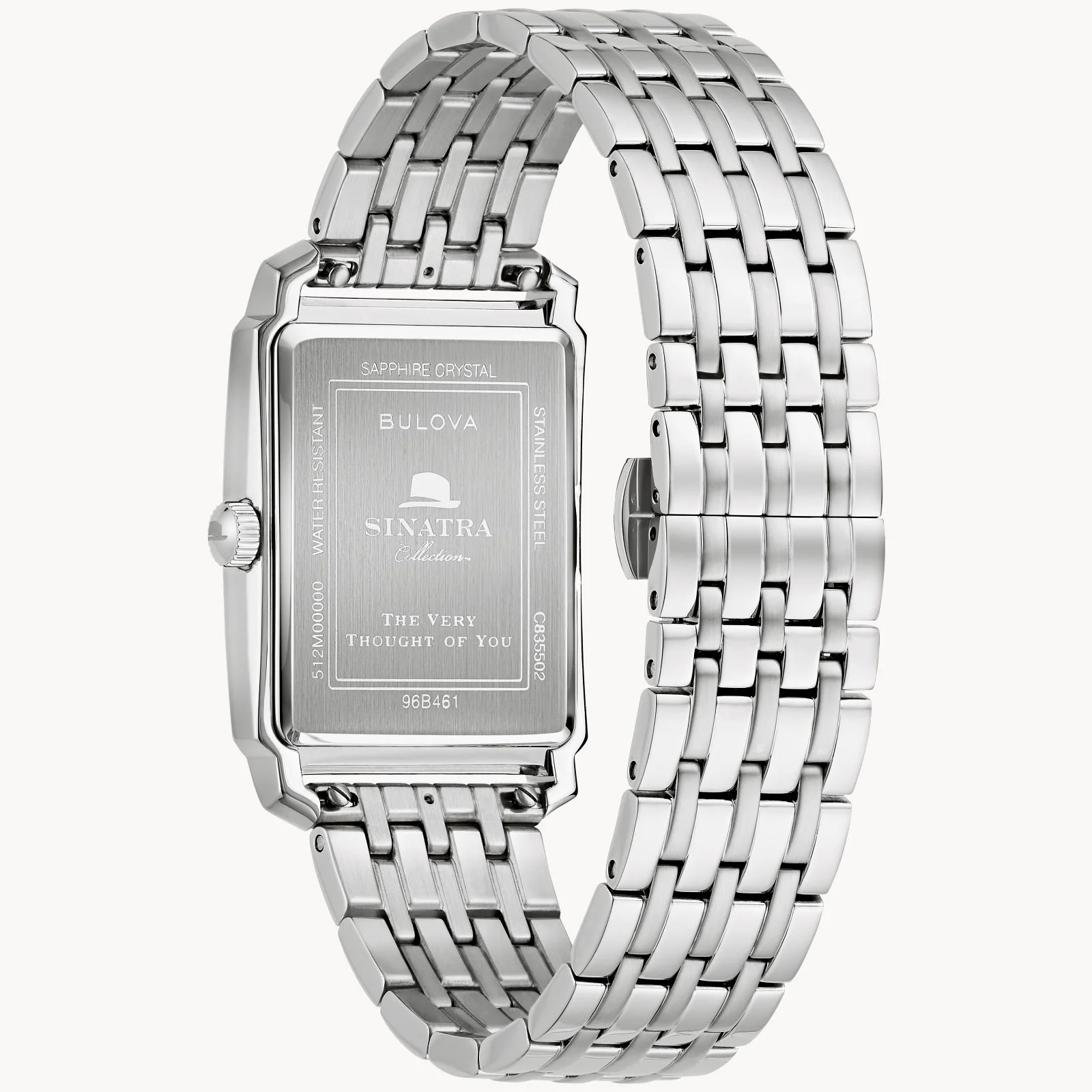 96B461 Reloj Bulova Frank Sinatra de caballero correa de acero inoxidable - Image 4
