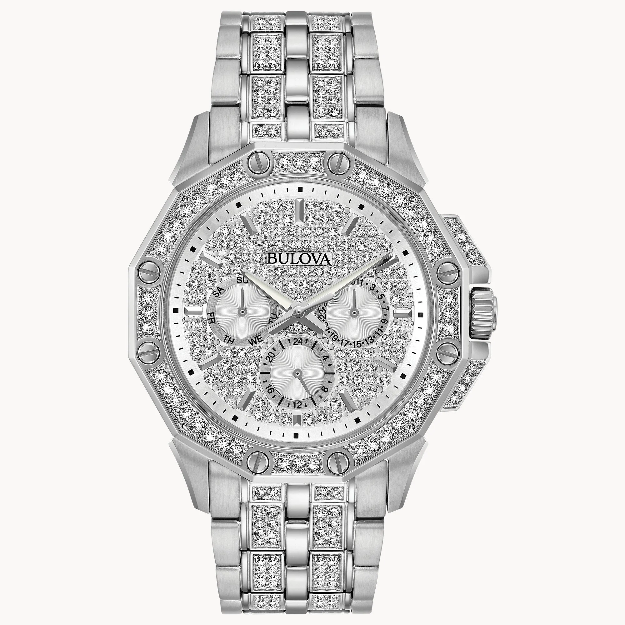 96C134 Reloj Bulova Octava de hombre correa de metal