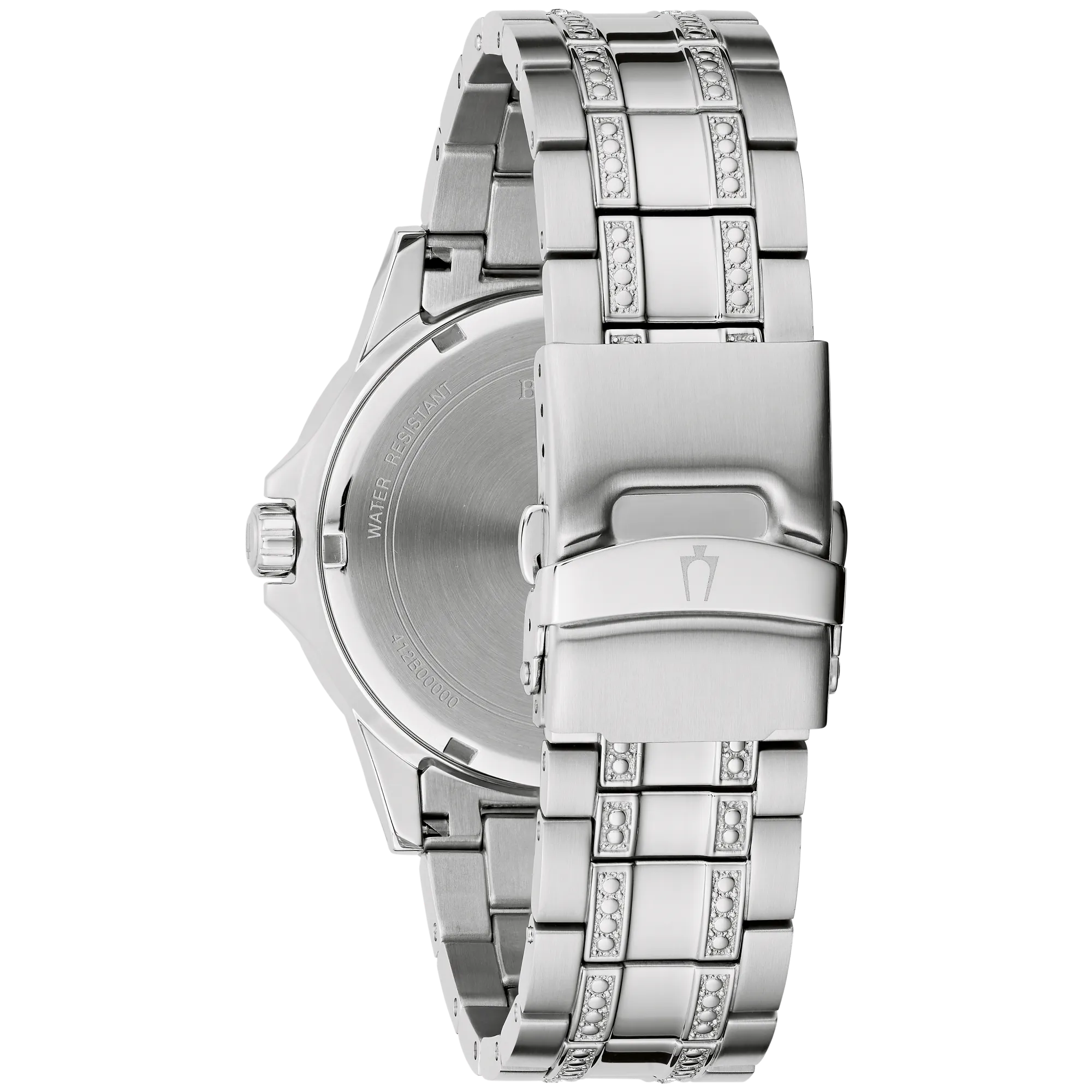 96K114 Reloj Bulova Crystal de hombre correa de metal - Image 2