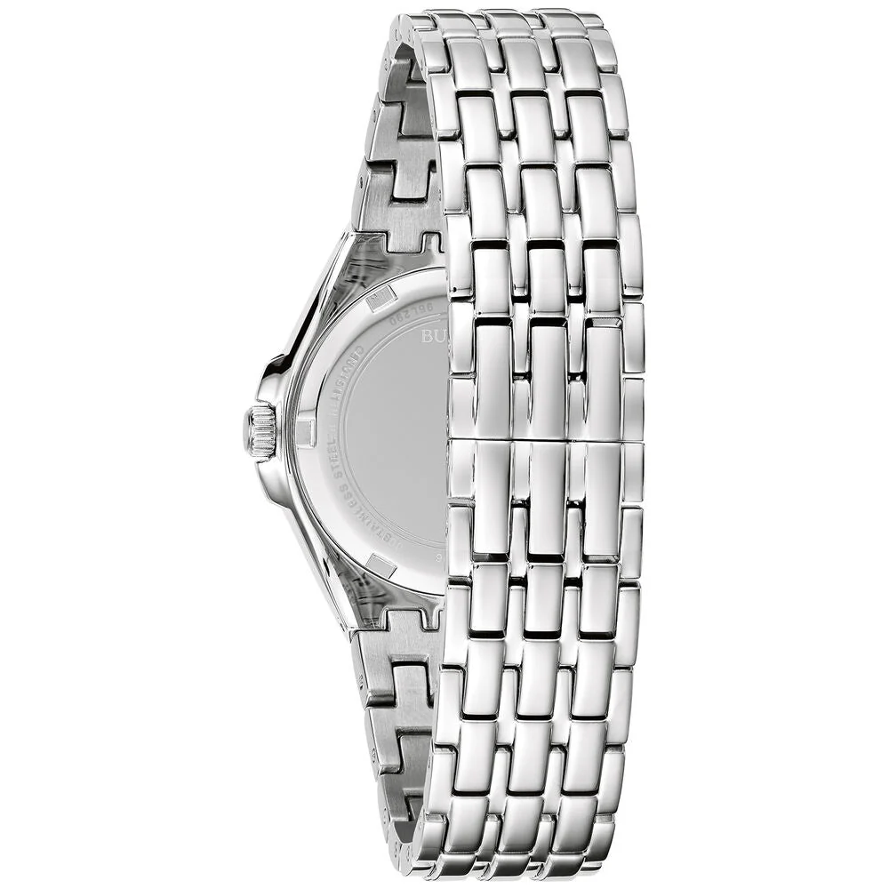 96L290 Reloj Bulova Crystal de mujer correa de metal - Image 3