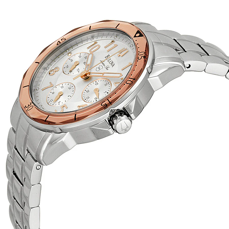 96N101 Reloj Bulova Marine Star de dama pulsera de metal - Image 2