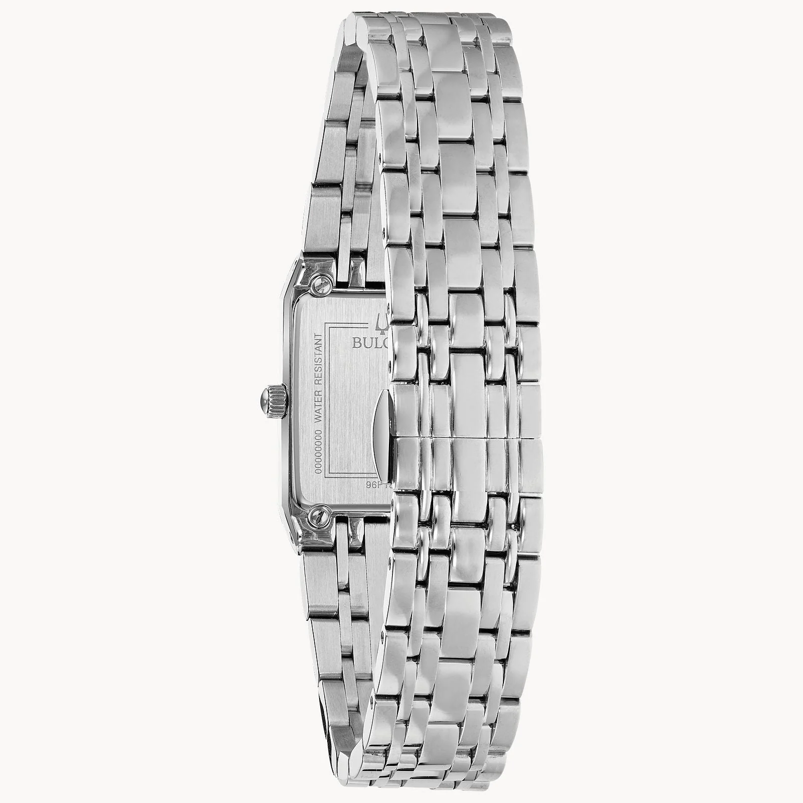 96P202 Reloj Bulova Quadra de dama banda de metal 20 mm - Image 2