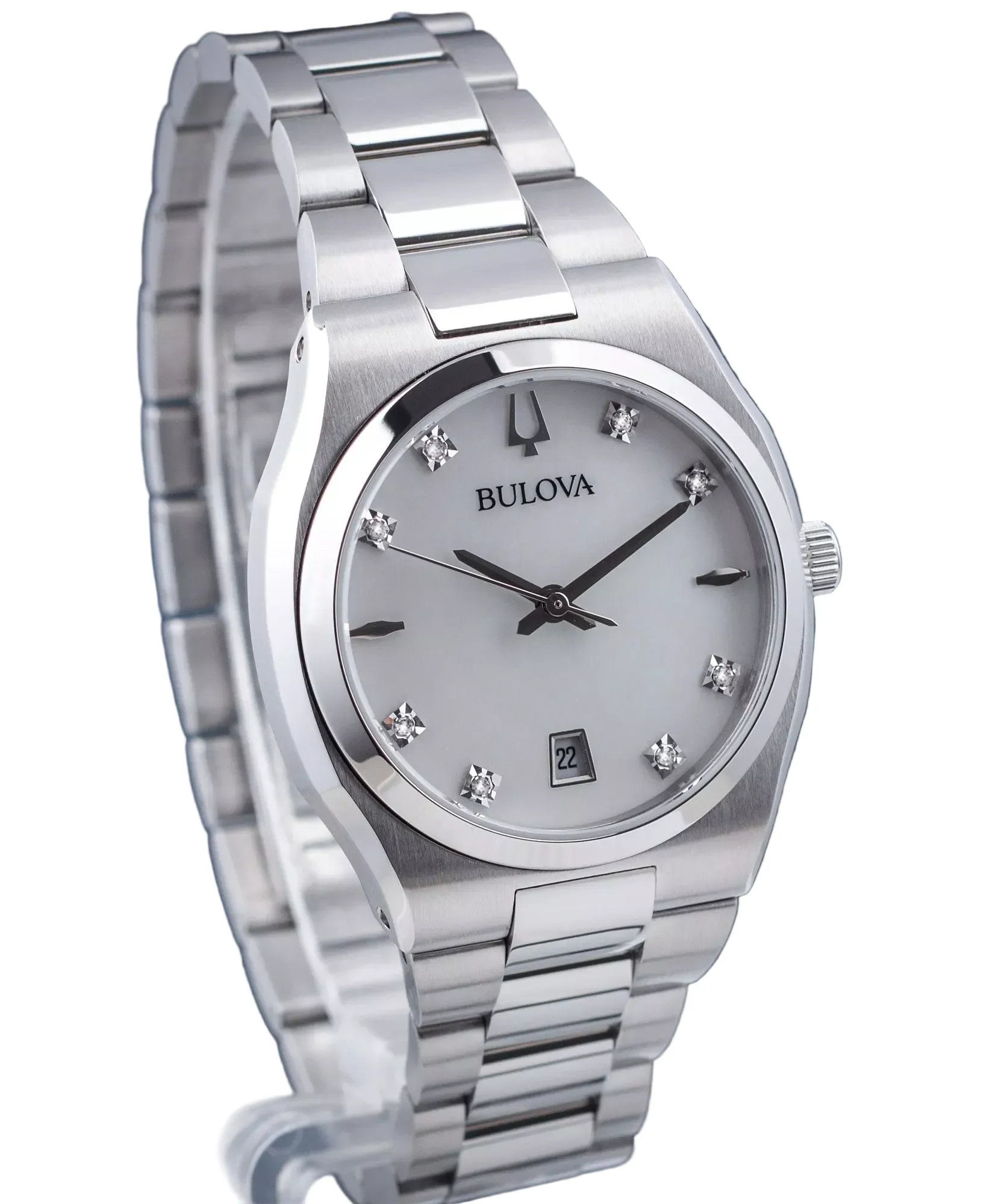 96P218 Reloj Bulova Classic de dama correa de metal - Image 4