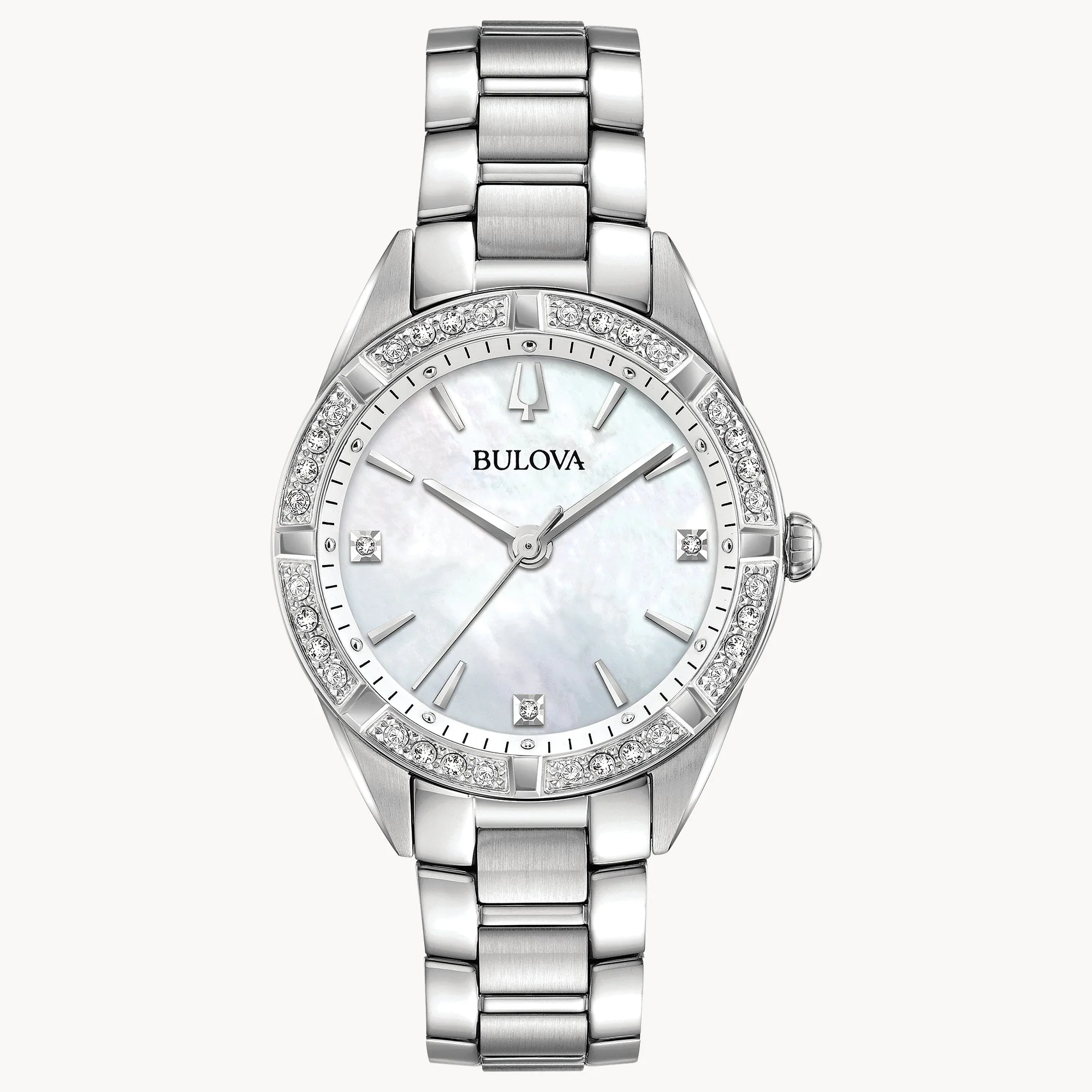 96R228 Reloj Bulova Sutton de mujer correa de metal 32 mm