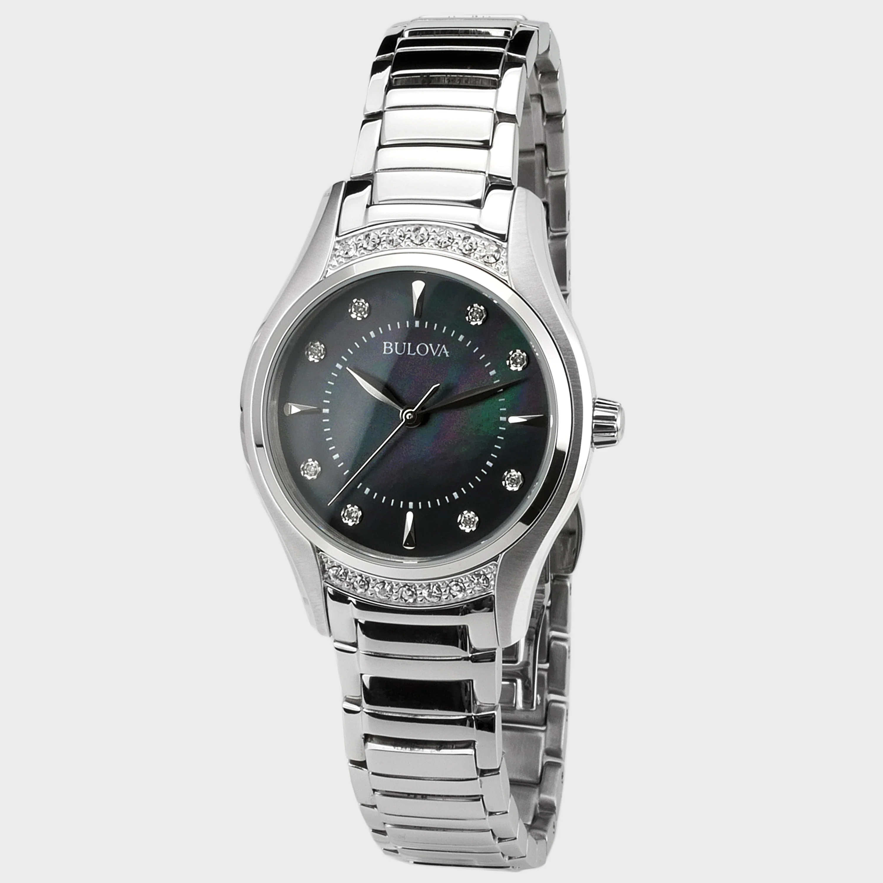 96R242 Reloj Bulova Diamond Classic de dama pulsera de metal 31 mm - Image 4