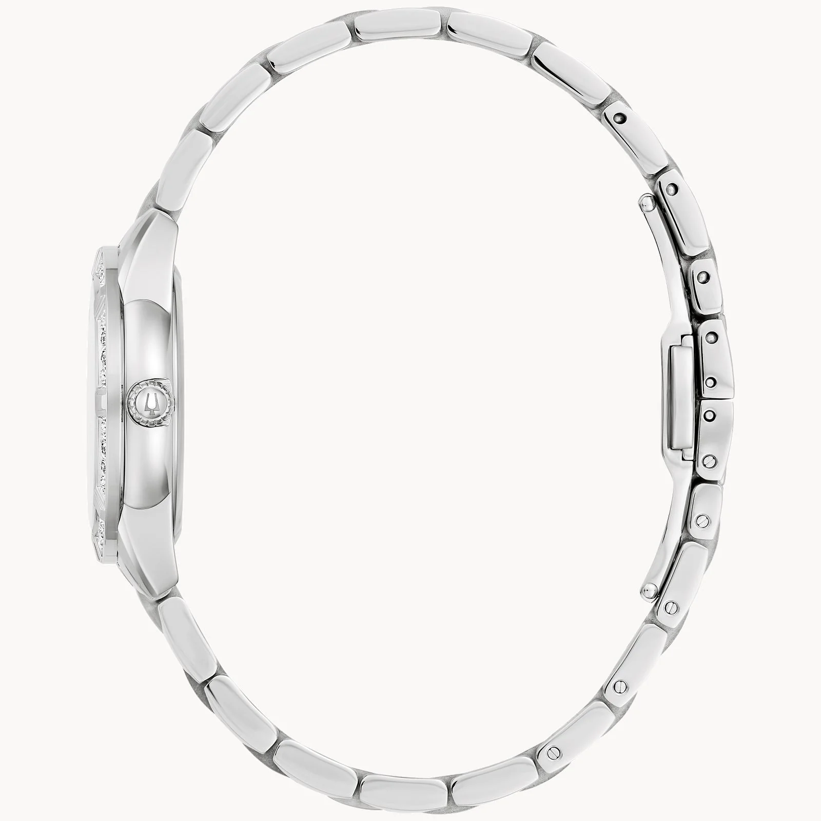 96R253 Reloj Bulova Sutton de mujer banda de acero inoxidable 28 mm - Image 4