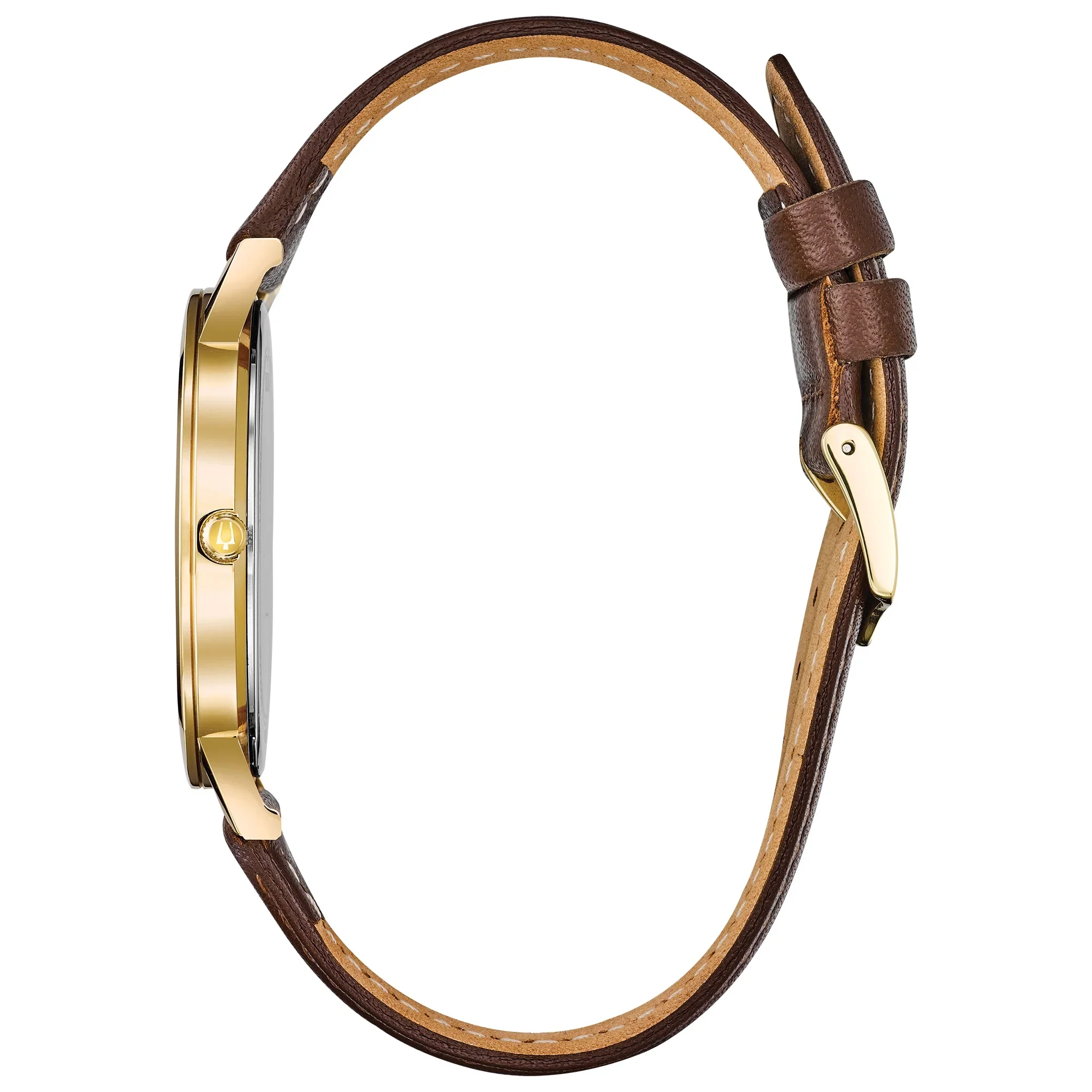 97B177 Bulova American para hombre pulsera de piel - Image 2