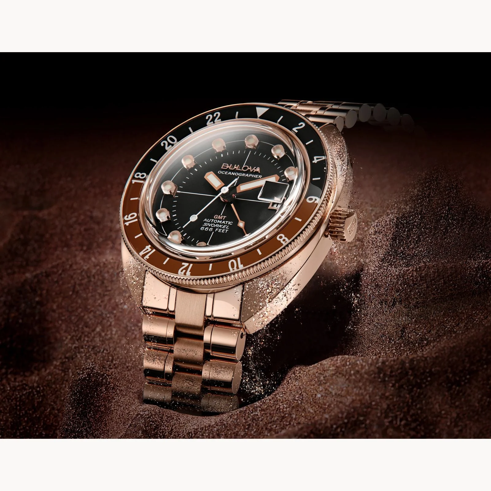 97B215 Reloj Bulova Oceanographer de hombre pulsera de metal 41 mm - Image 2