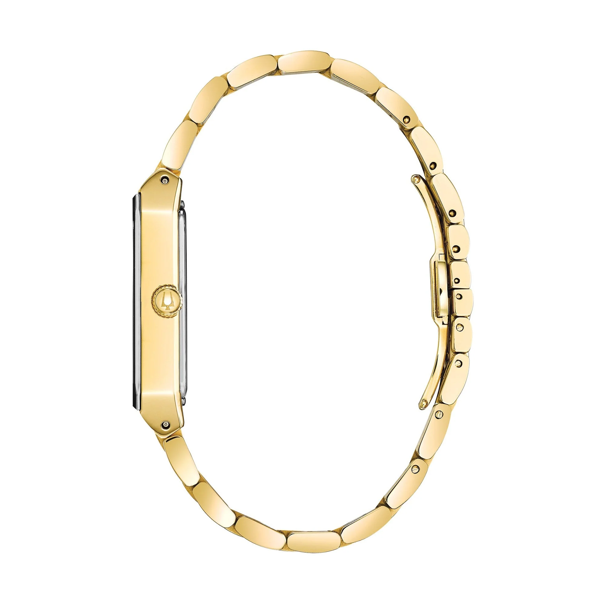 97D118 Reloj Bulova Diamond de hombre banda de metal - Image 3