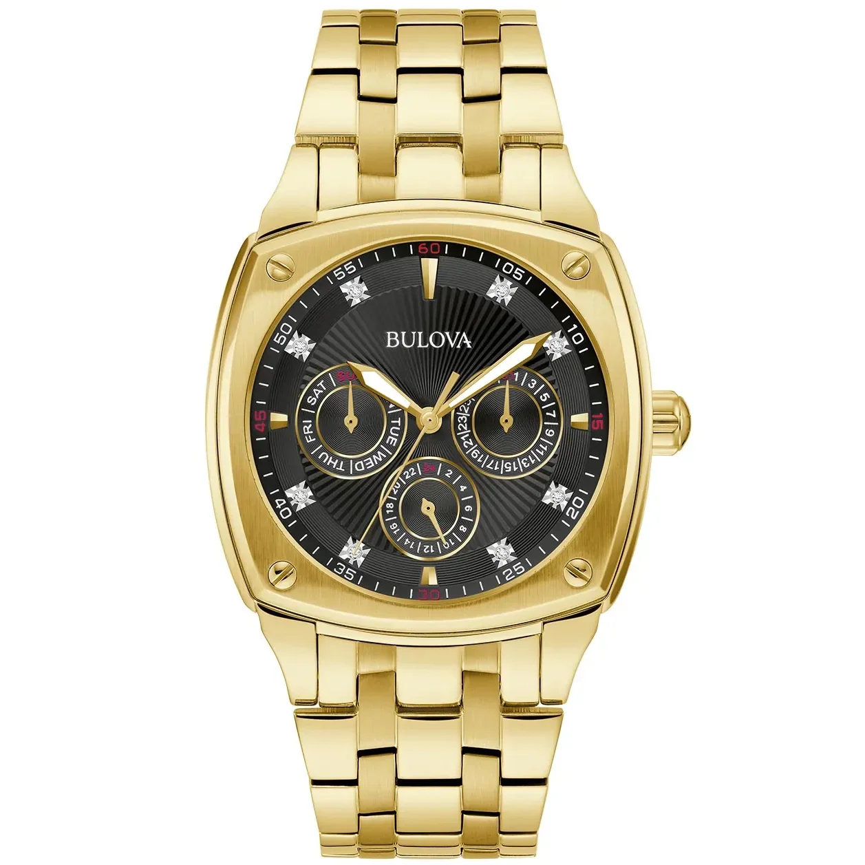 97D138 Reloj Bulova Dress de caballero pulsera de metal 40 mm