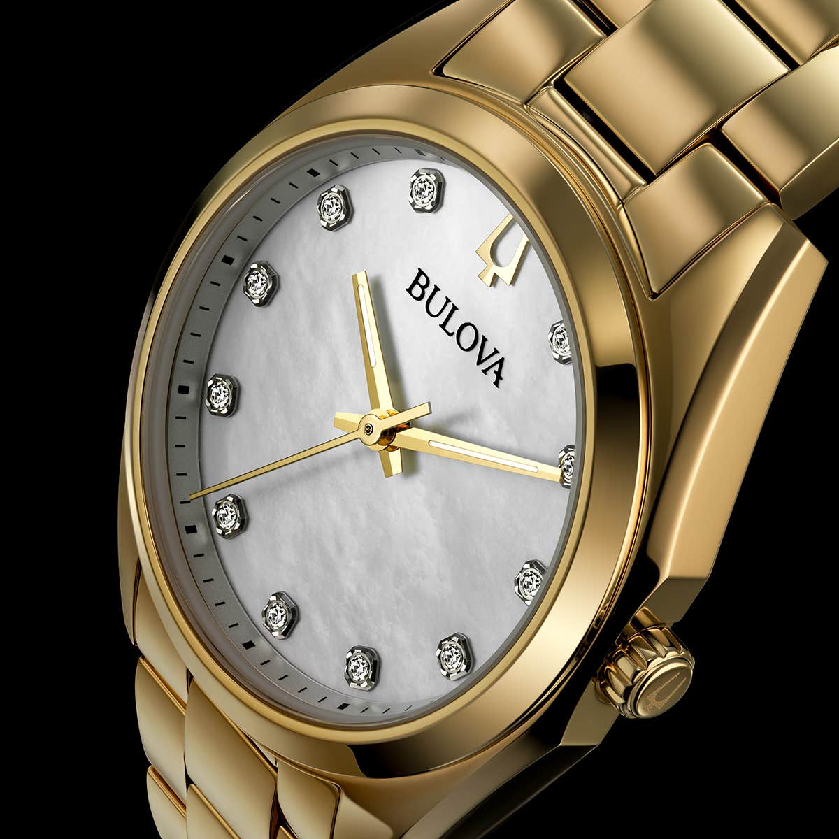 97P172 Reloj Bulova Surveyor de mujer banda de metal 31 mm - Image 4