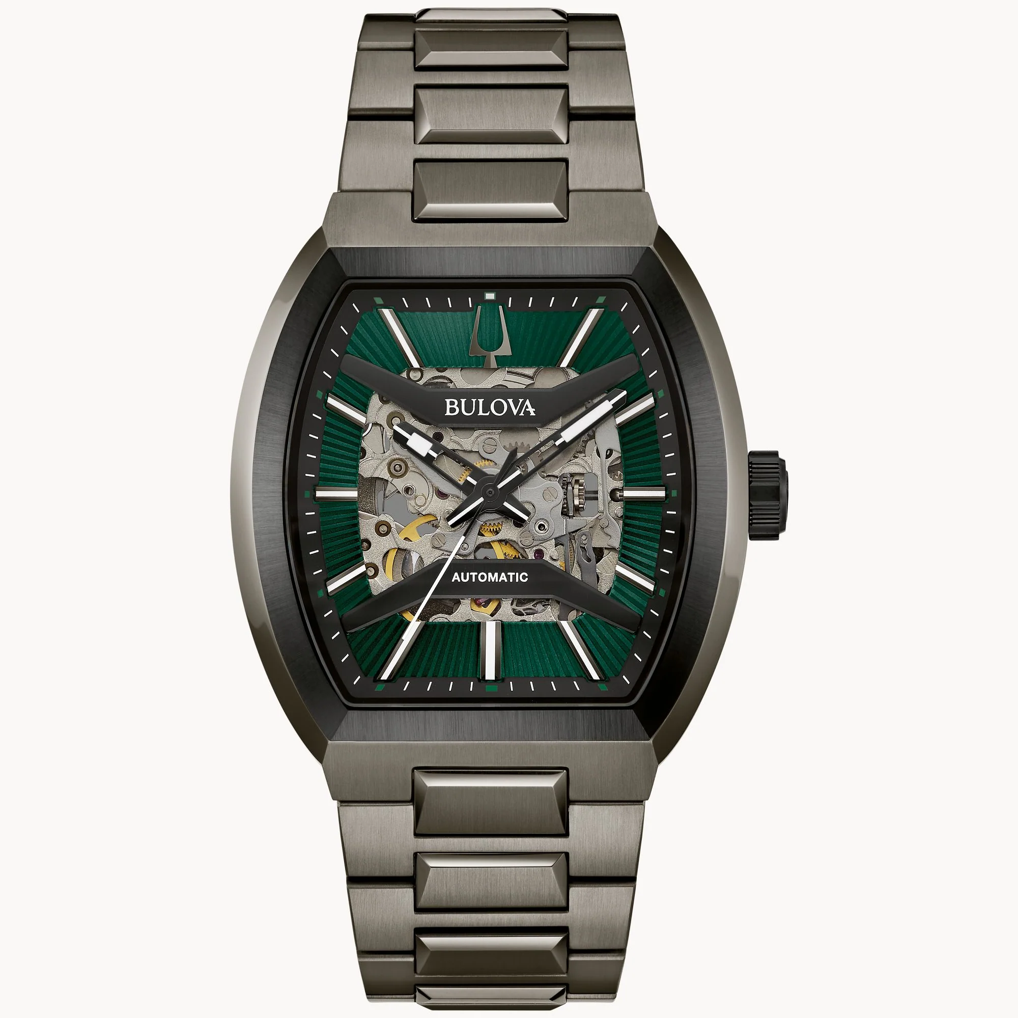 98A321 Reloj Maquina Automático de hombre correa de metal