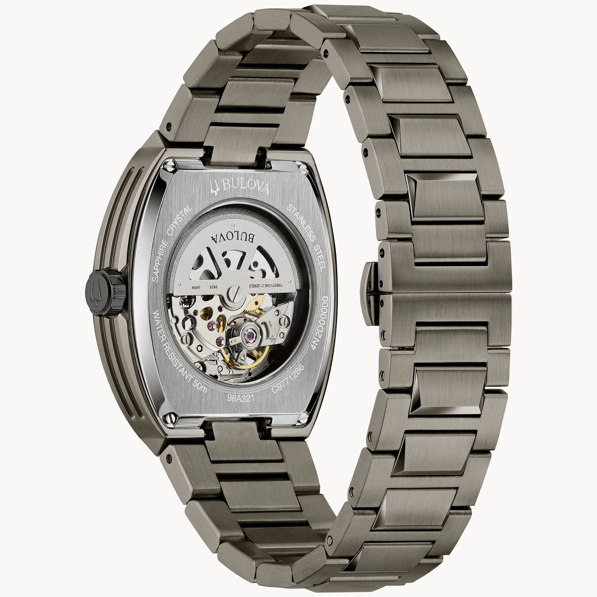 98A321 Reloj Maquina Automático de hombre correa de metal - Image 3