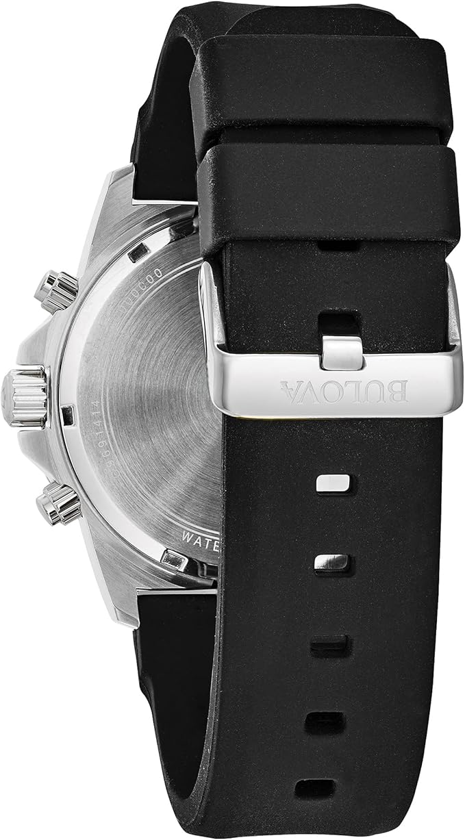 98B127 Reloj Bulova Marine Star de hombre banda de caucho 44mm - Image 2