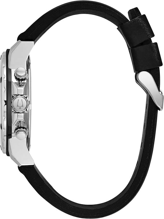 98B127 Reloj Bulova Marine Star de hombre banda de caucho 44mm - Image 3