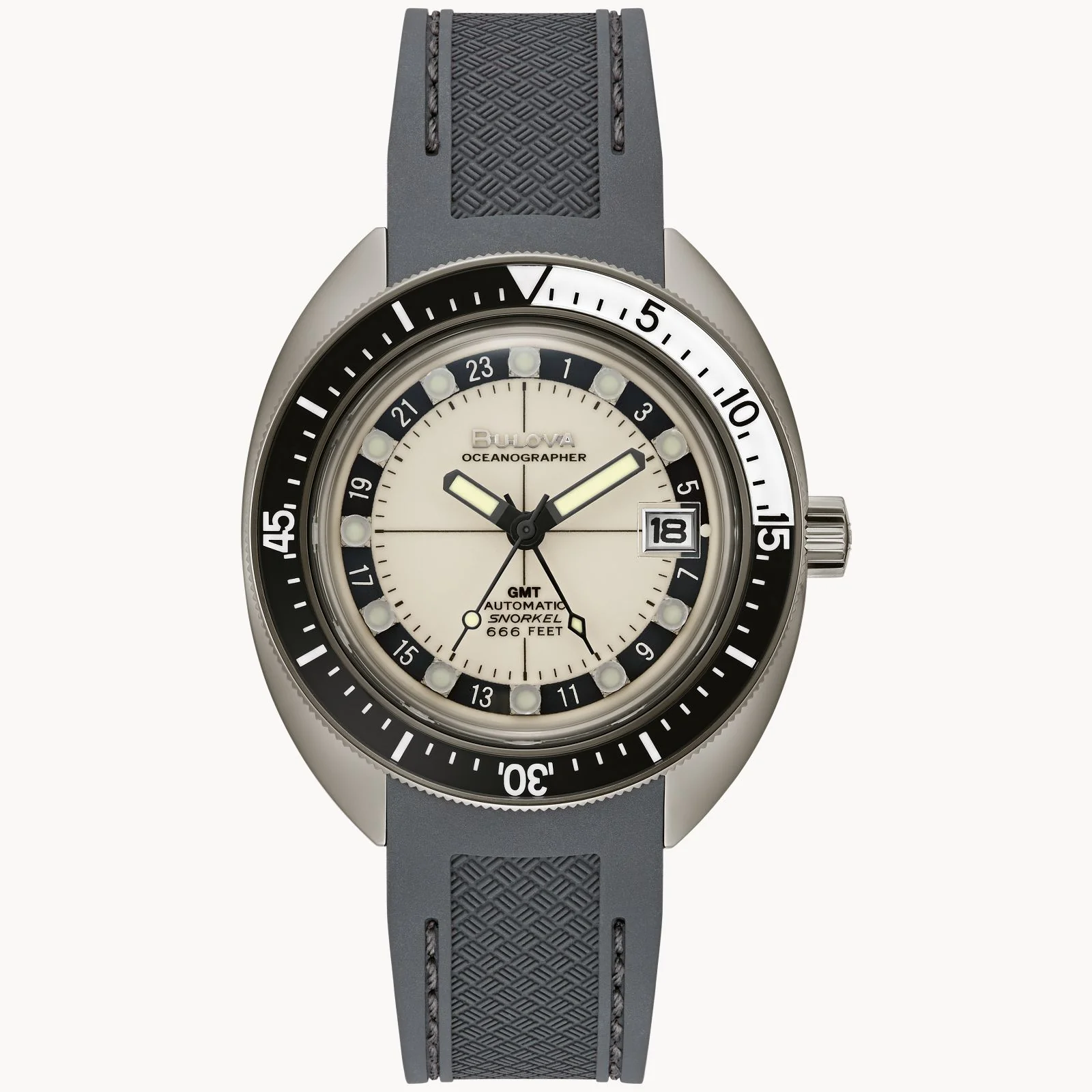 98B407 Reloj Bulova Oceanographer de hombre banda de resina