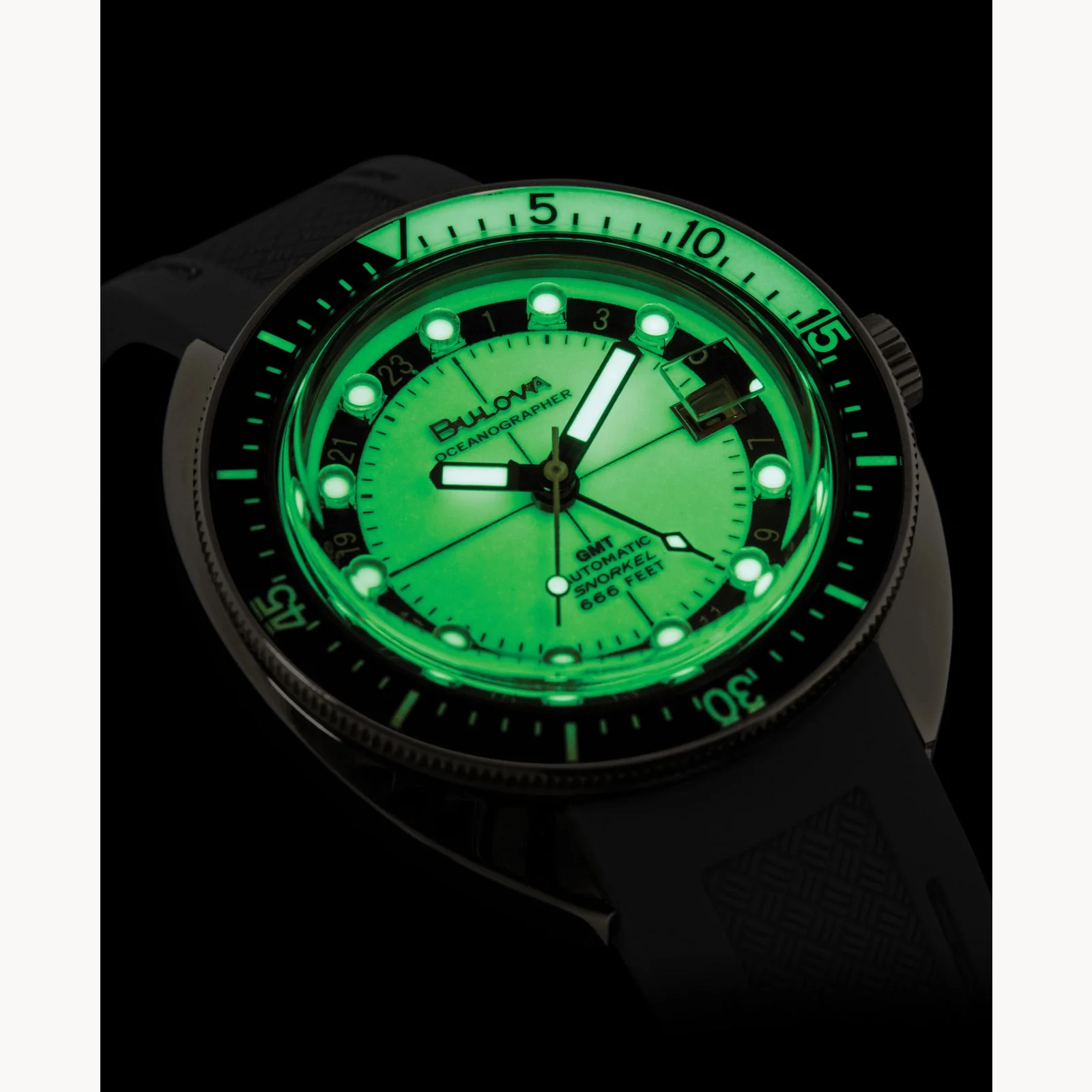 98B407 Reloj Bulova Oceanographer de hombre banda de resina - Image 3