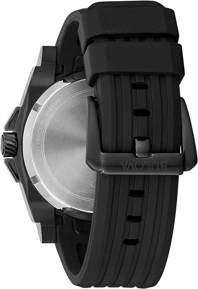 98B417 Bulova Precisionist de caballero pulsera de caucho - Image 3