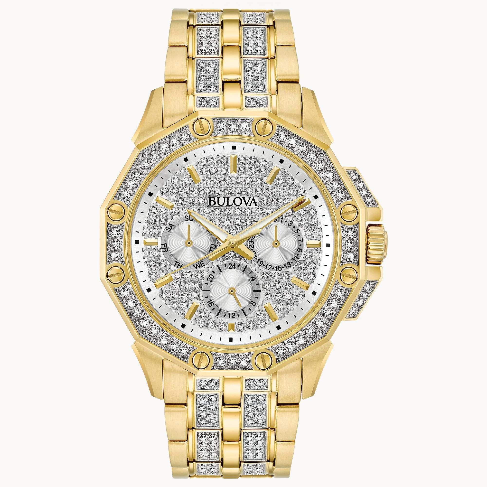 98C126 Reloj Bulova Octava de hombre pulsera de metal 42 mm