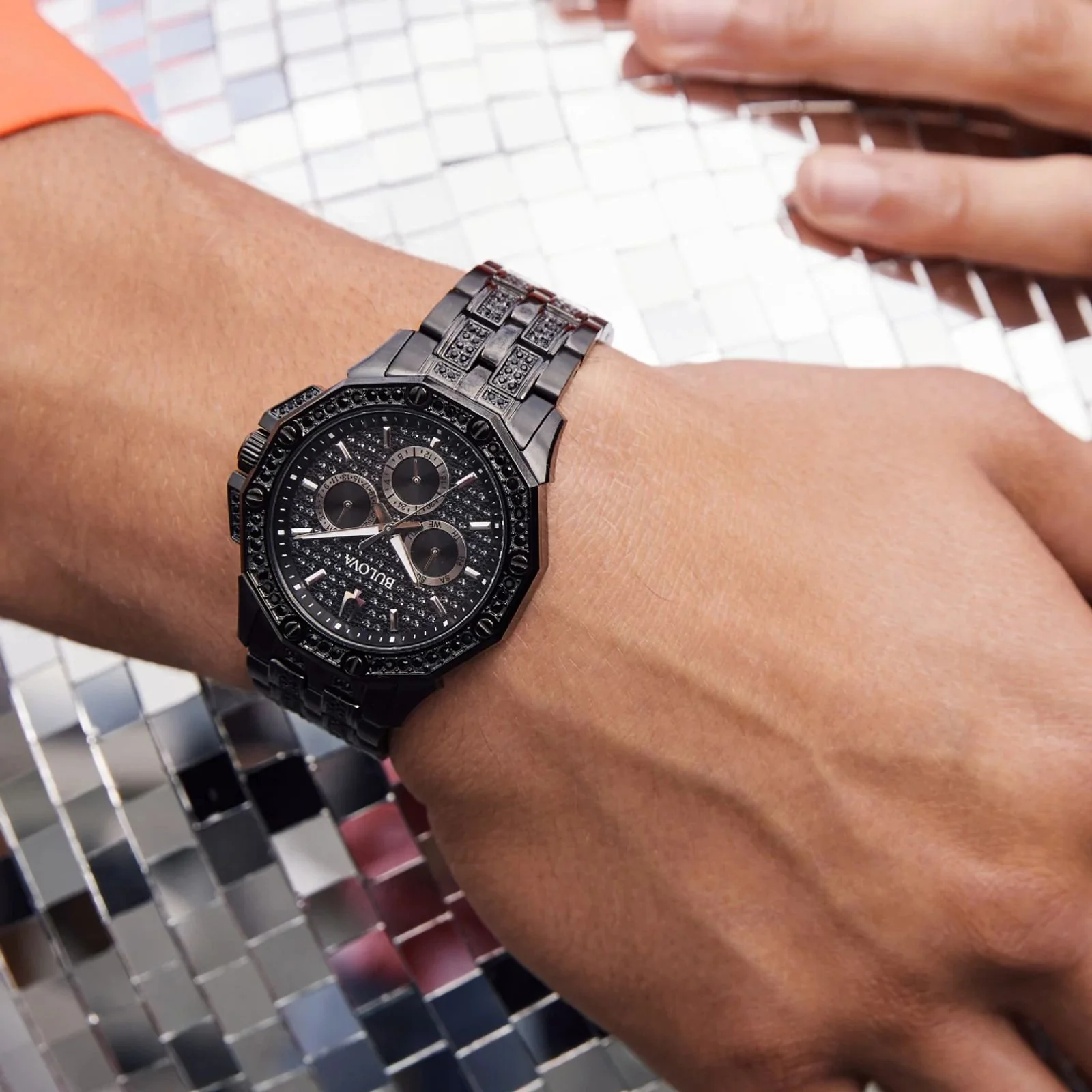 98C134 Reloj Bulova Octava de hombre pulsera de metal 41 mm - Image 3