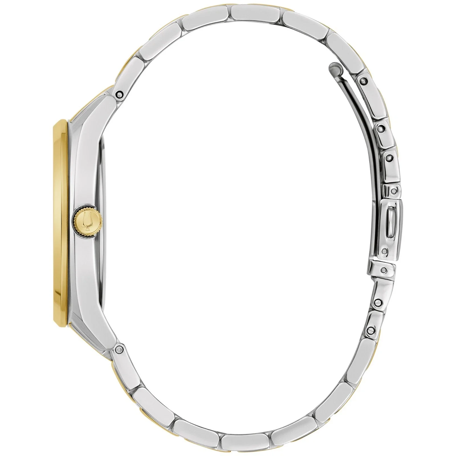 98C147 Bulova Surveyor de caballero pulsera de acero inoxidable - Image 3