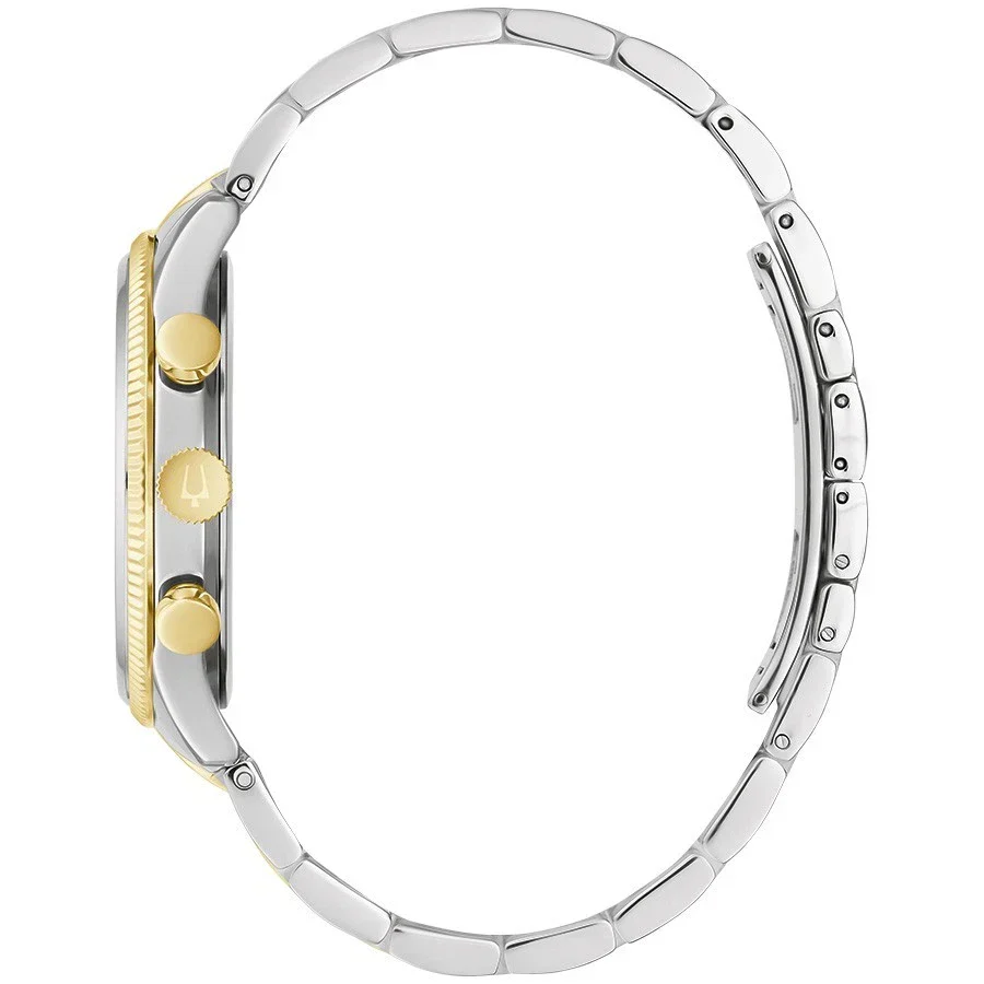 98D172 Reloj Bulova Diamante de hombre correa de metal - Image 2