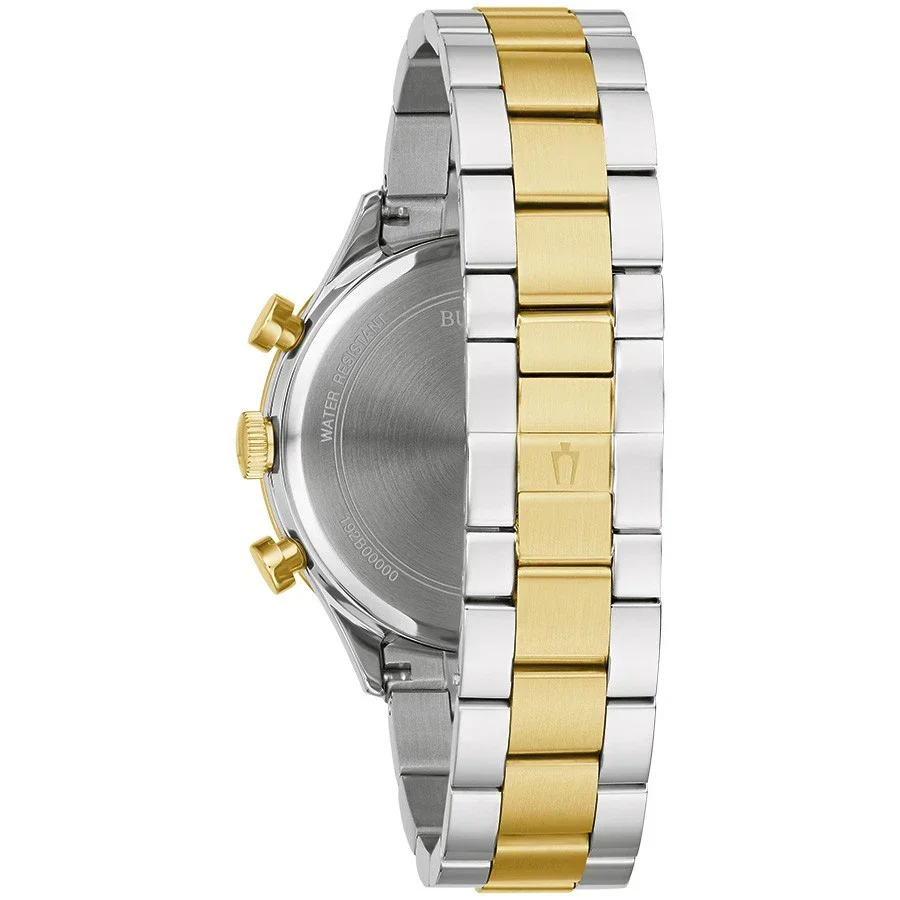 98D172 Reloj Bulova Diamante de hombre correa de metal - Image 3