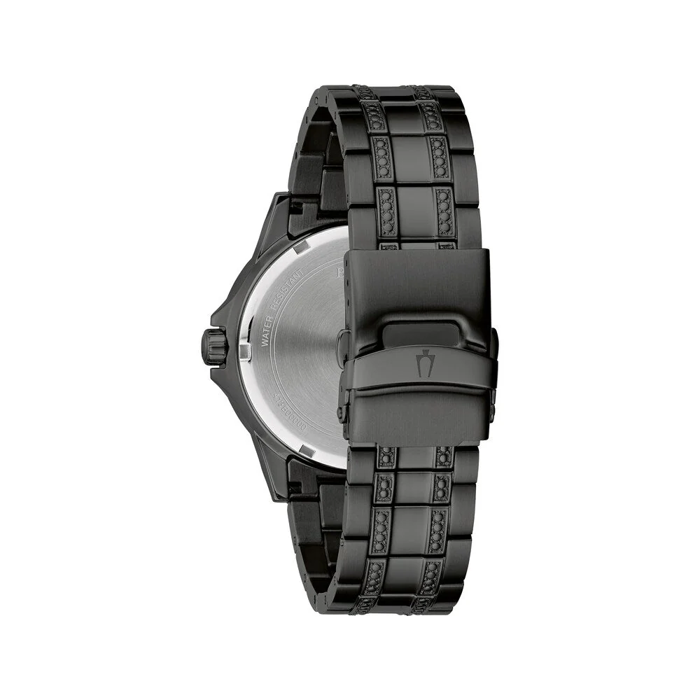 98K119 Reloj Bulova Crystal de hombre banda de metal - Image 2