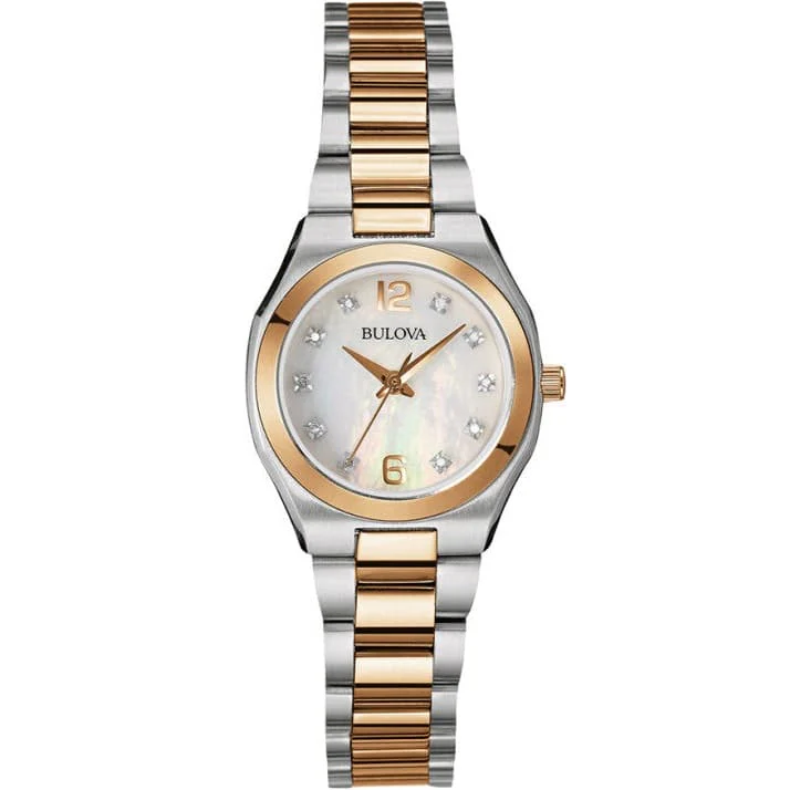98P143 Bulova Reloj de dos Tonos de Cuarzo para Dama
