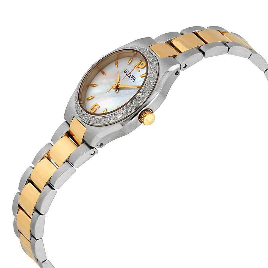 98R204 Reloj Bulova Diamond de mujer correa de metal - Image 3