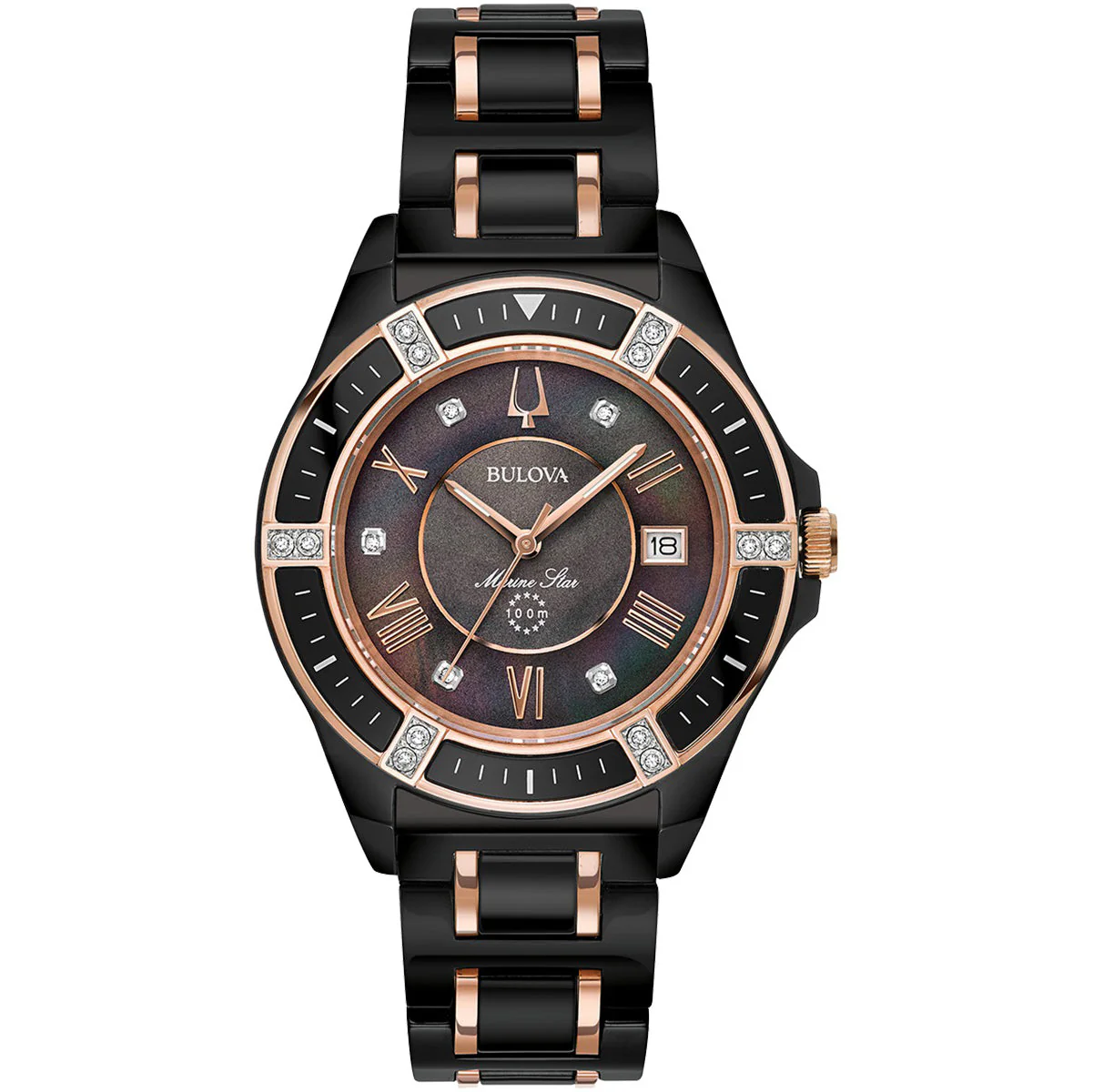 98R242 Reloj Bulova Marine Star de señorita pulsera de metal 37 mm