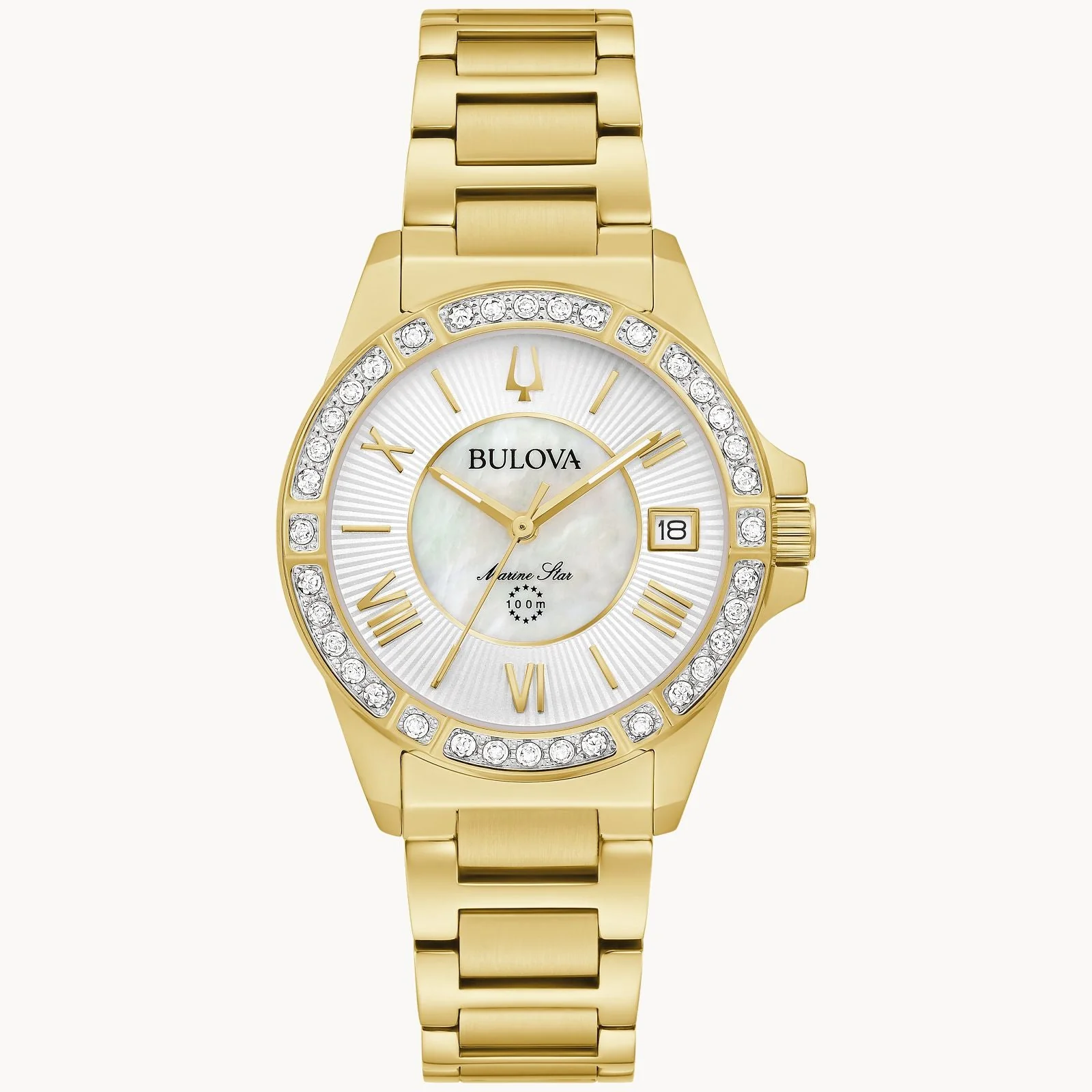 98R294 Reloj Bulova Marine Star de dama pulsera de metal
