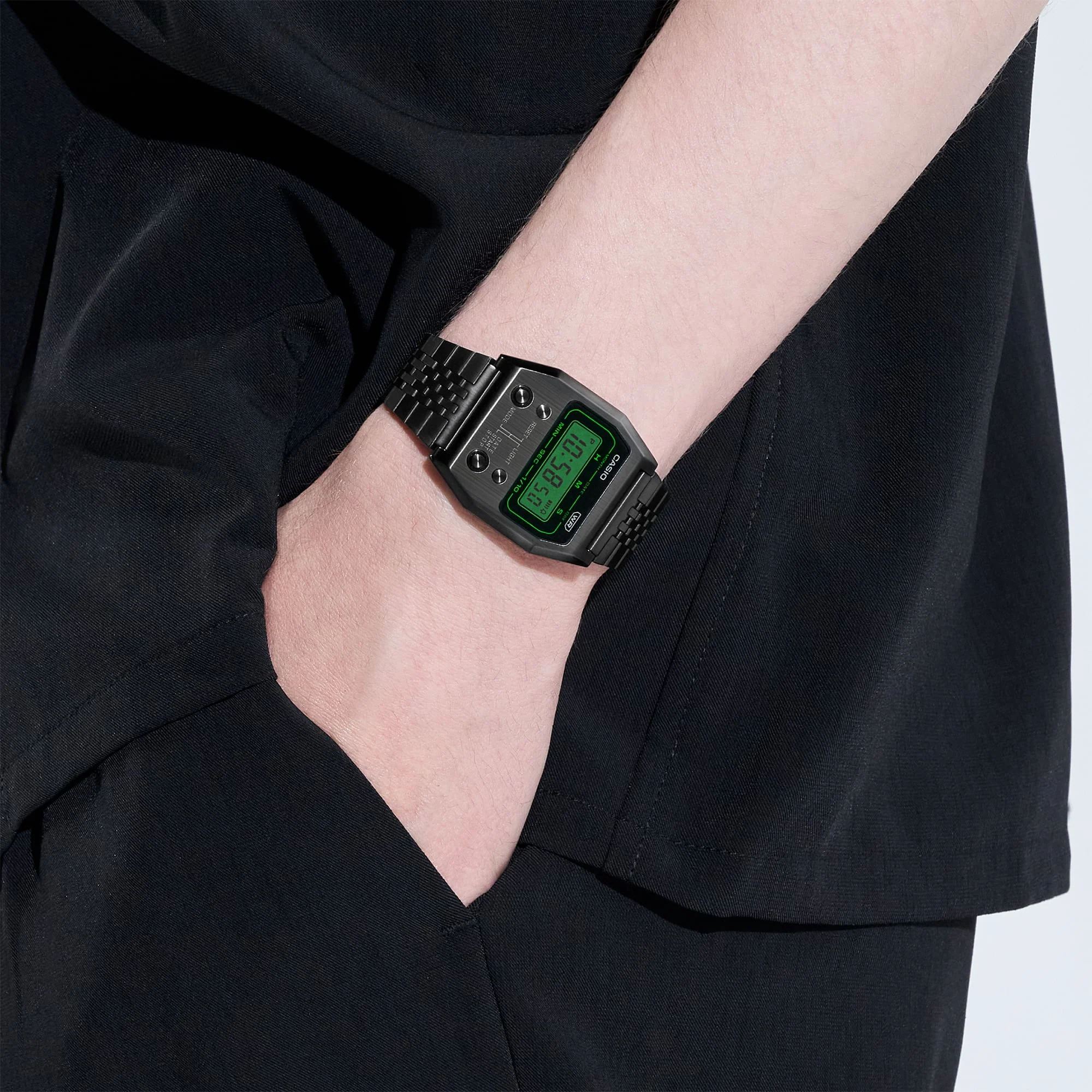 A1100B-1 Casio Reloj Unisex Vintage Clásico - Image 3