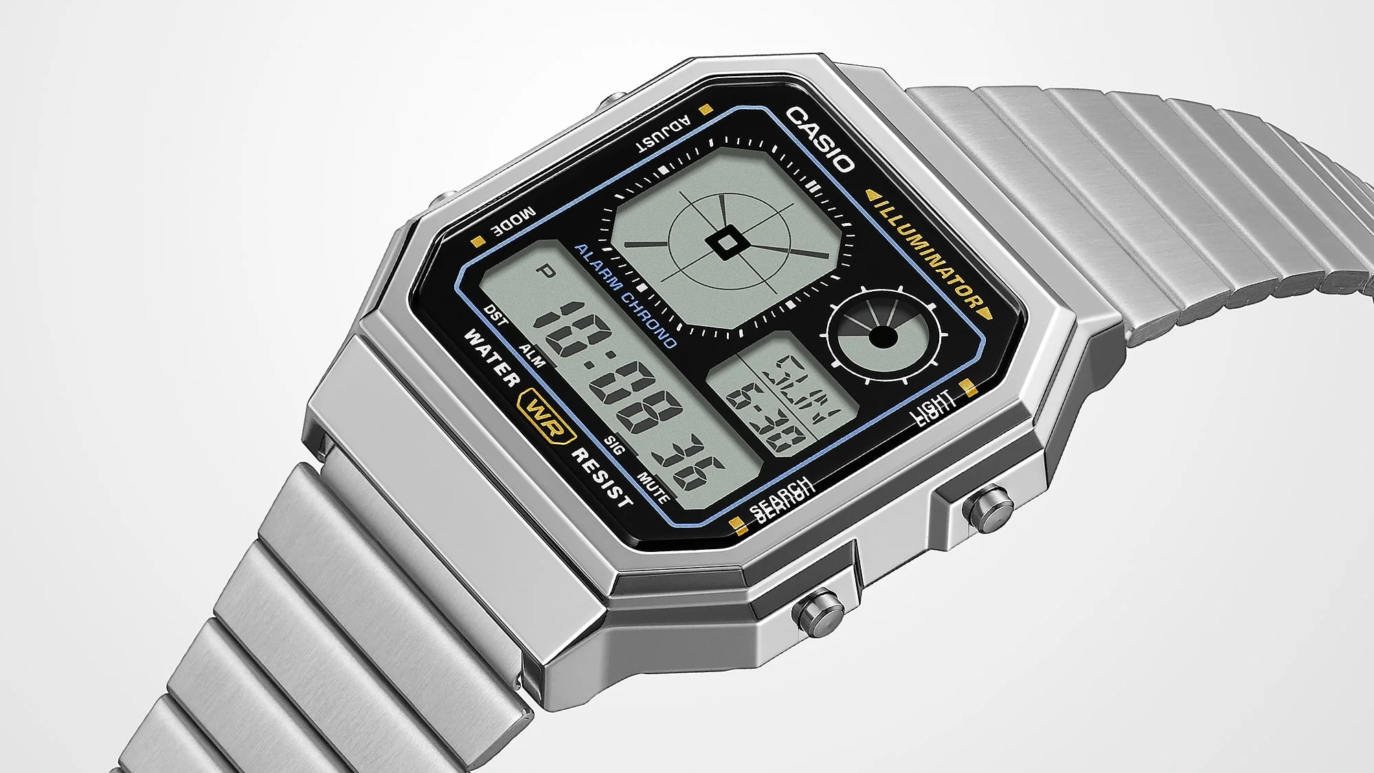 A130WE-7A Casio de caballero correa de metal - Image 3